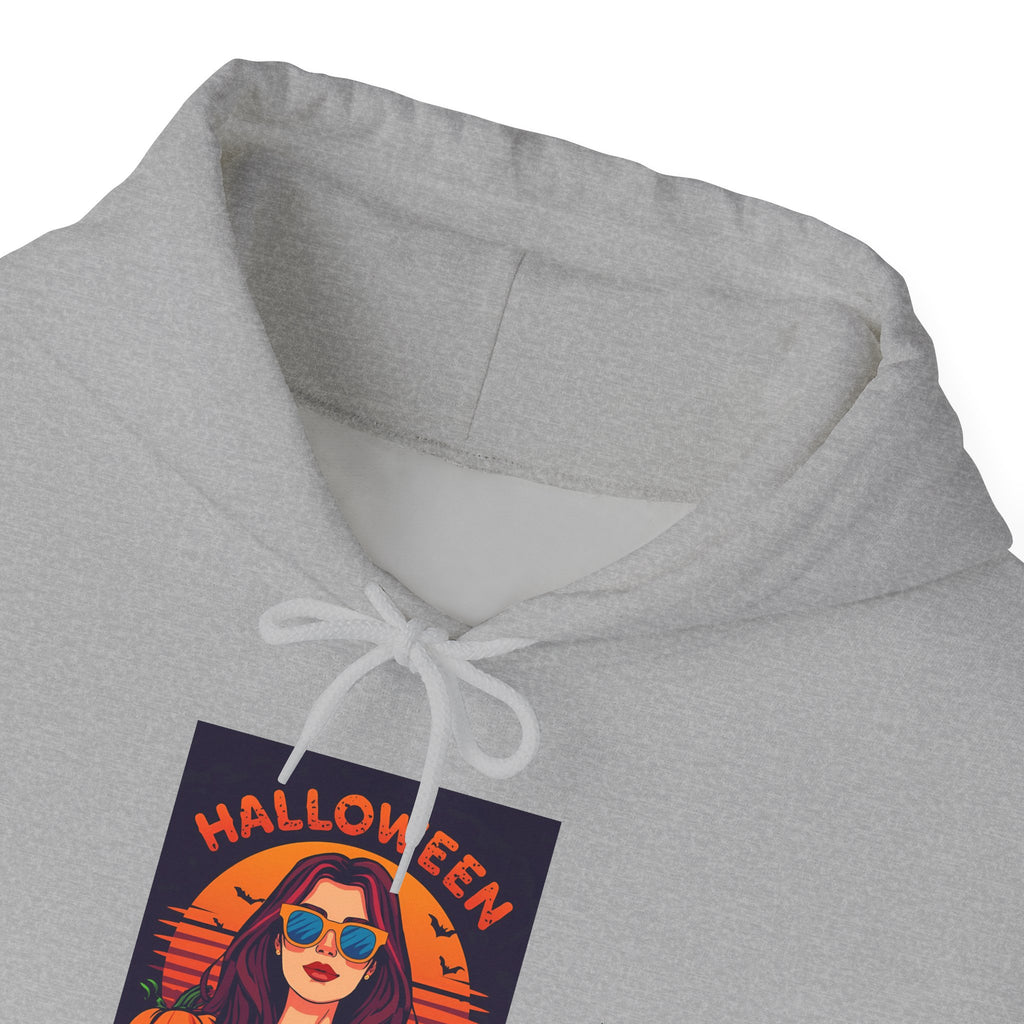 Stylish Halloween Themed Sweatshirt, Cozy Hooded Pullover, Fall Fashion, Spooky Season Apparel, Unisex Hoodie for Halloween