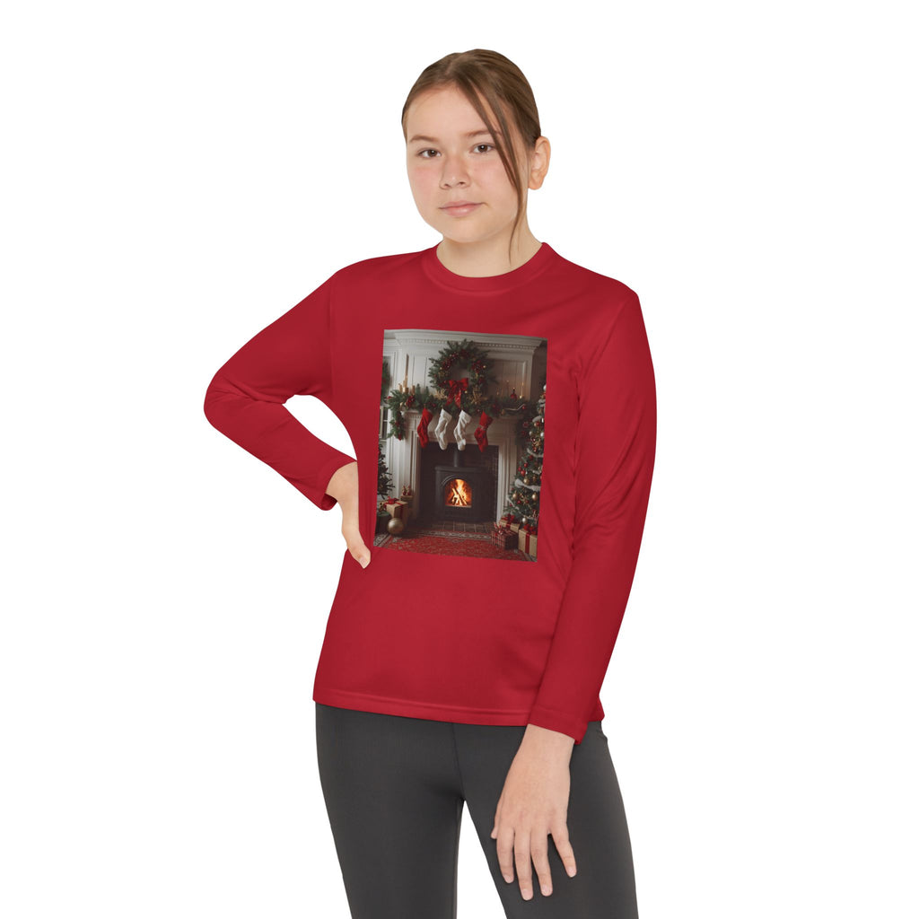 Cozy Christmas Youth Long Sleeve Competitor Tee