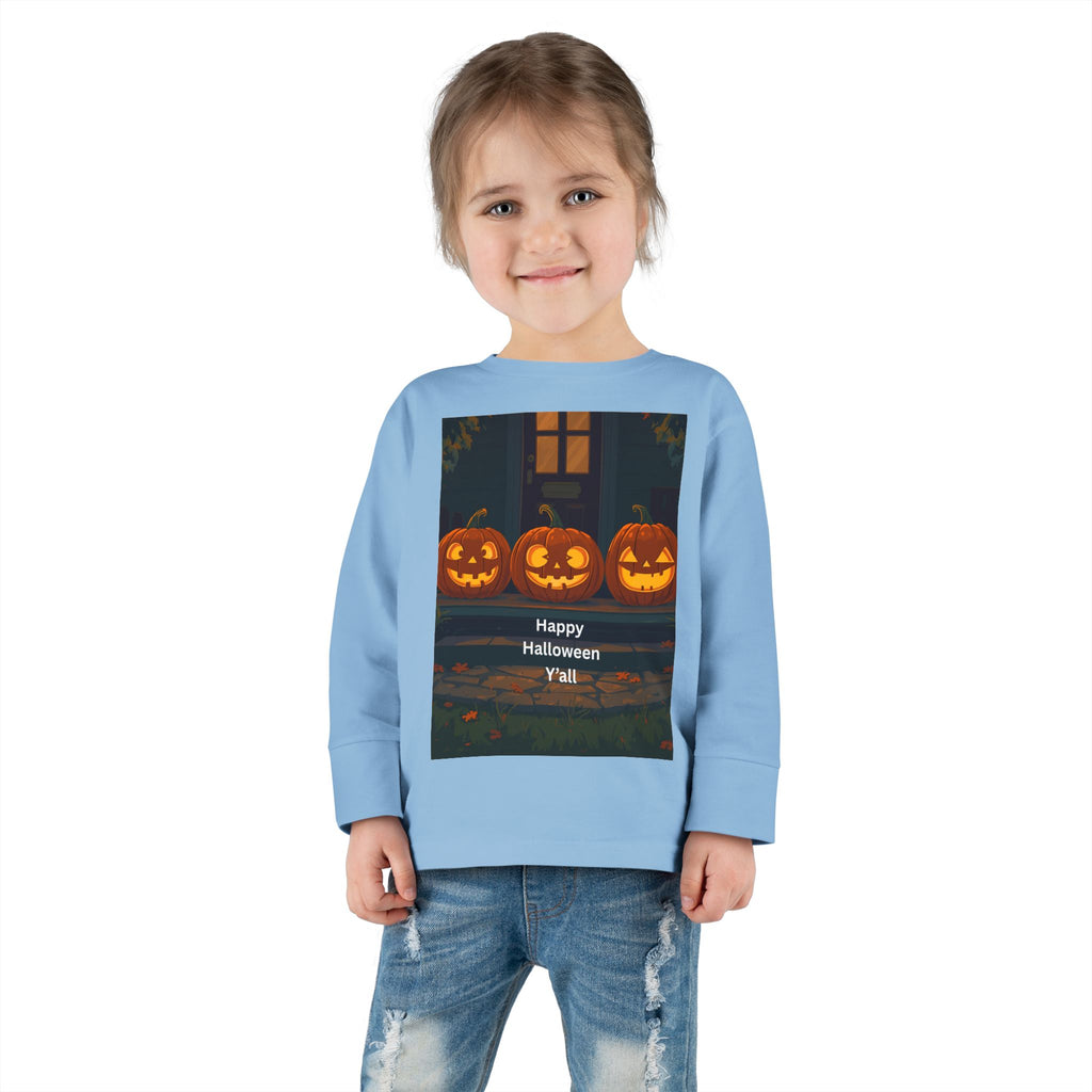 Halloween Pumpkin Toddler Long Sleeve Tee