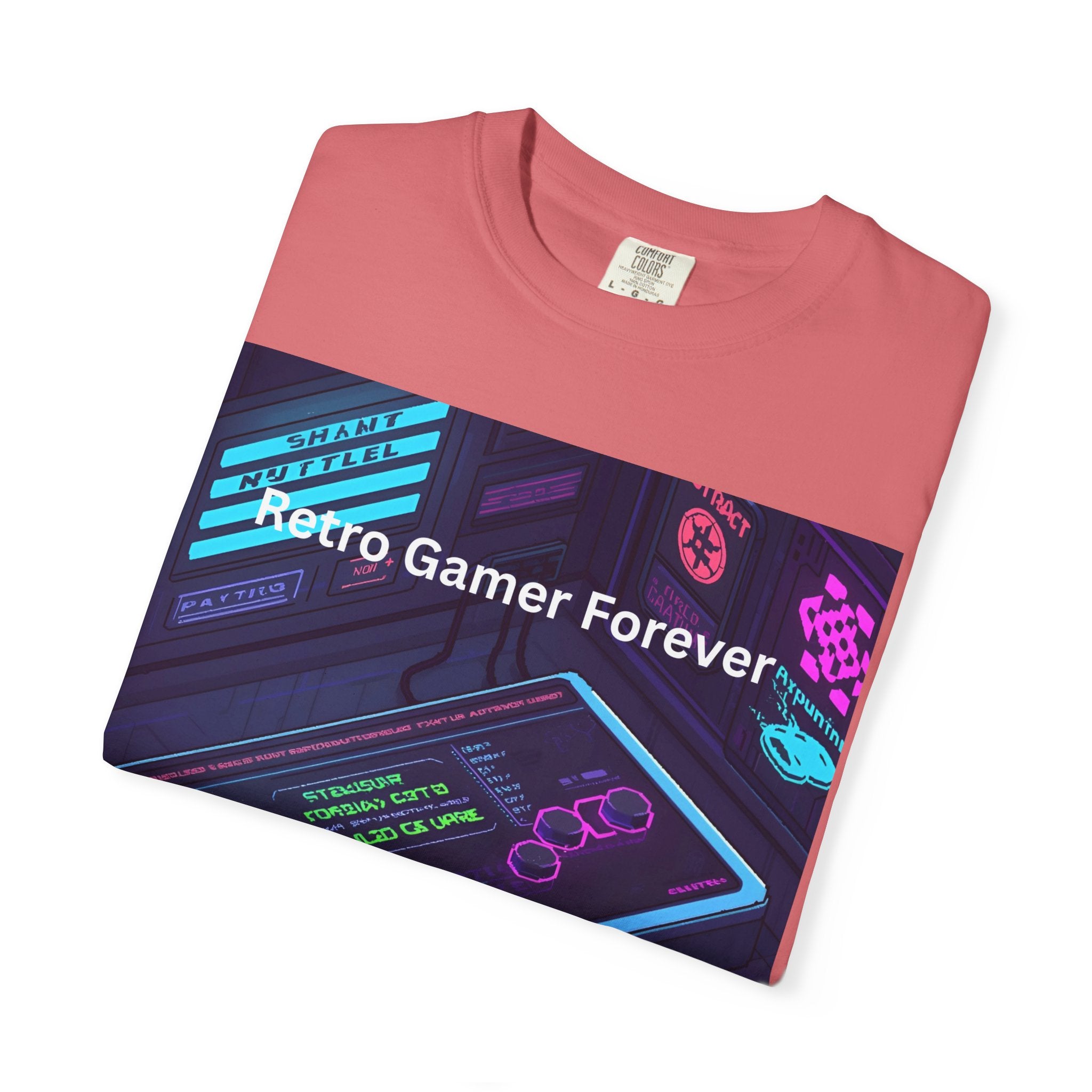 Retro Game Controller Unisex Garment-Dyed T-shirt
