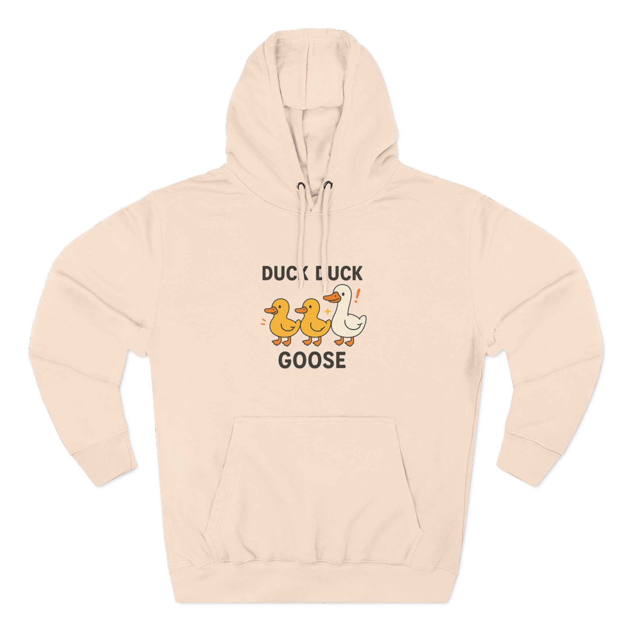 Cute Duck Duck Goose Hoodie, Funny Fleece Sweatshirt, Gift for Kids and Adults, Perfect for Fall and Casual Wear