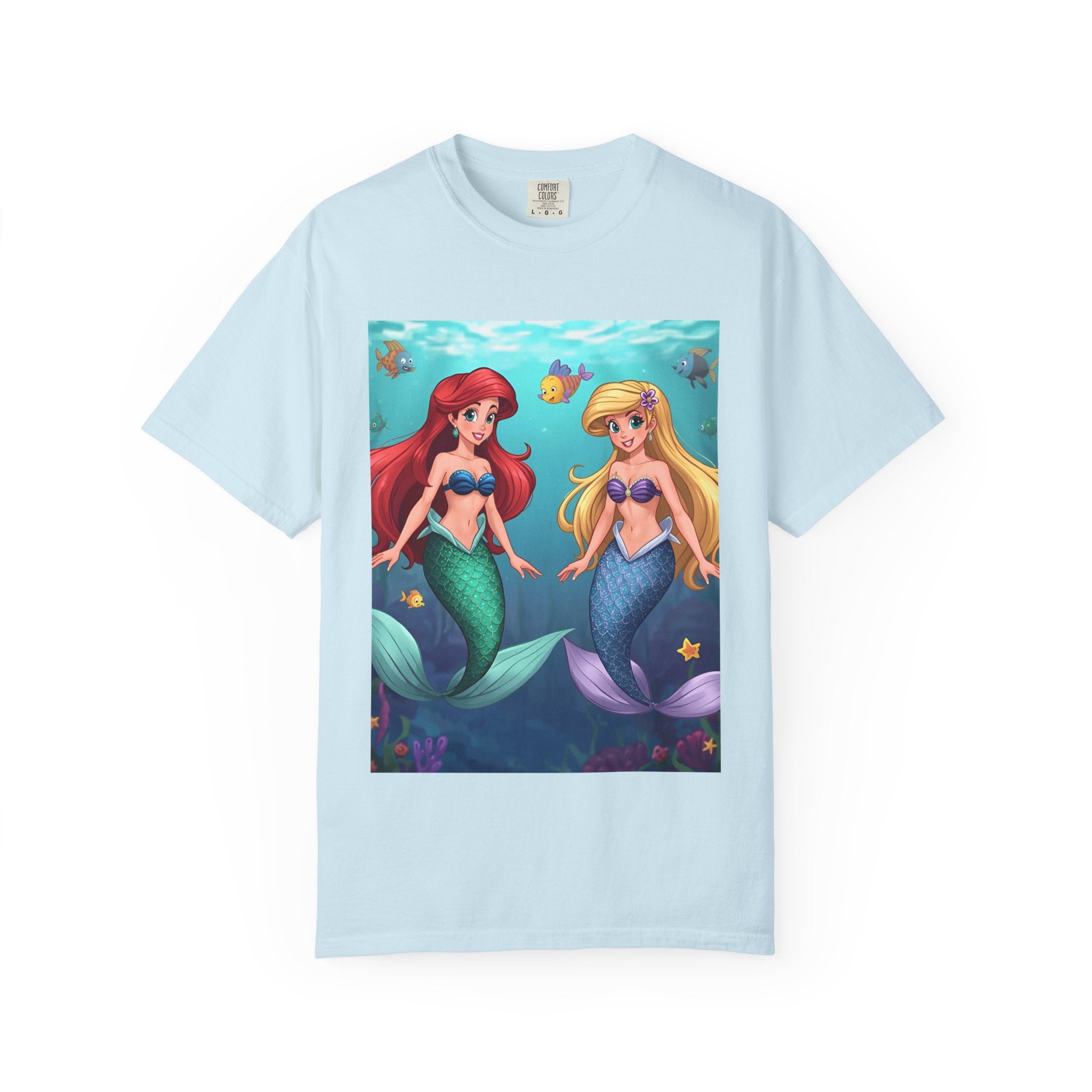 Mermaid Friends T-Shirt, Colorful Underwater Theme Tee, Gift for Sea Lovers, Perfect for Summer, Birthday Present, Beachwear