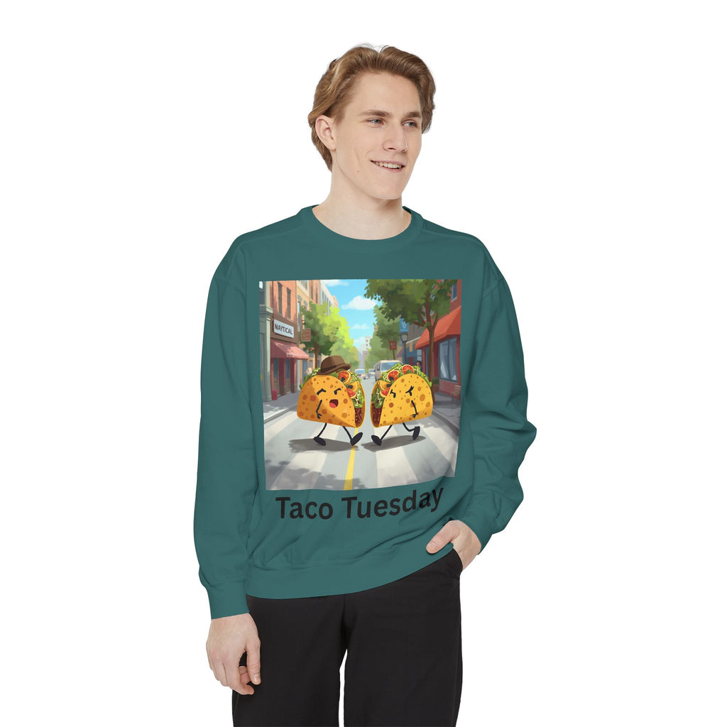 Taco Tuesday Unisex Garment-Dyed Sweatshirt