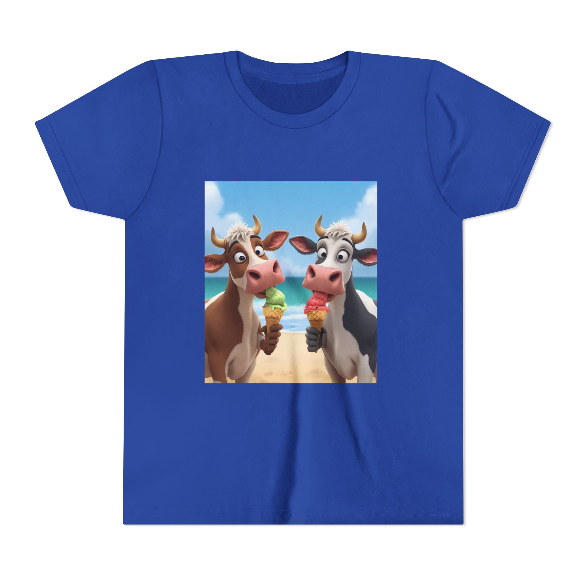 Beachy Cow Youth Short Sleeve Tee