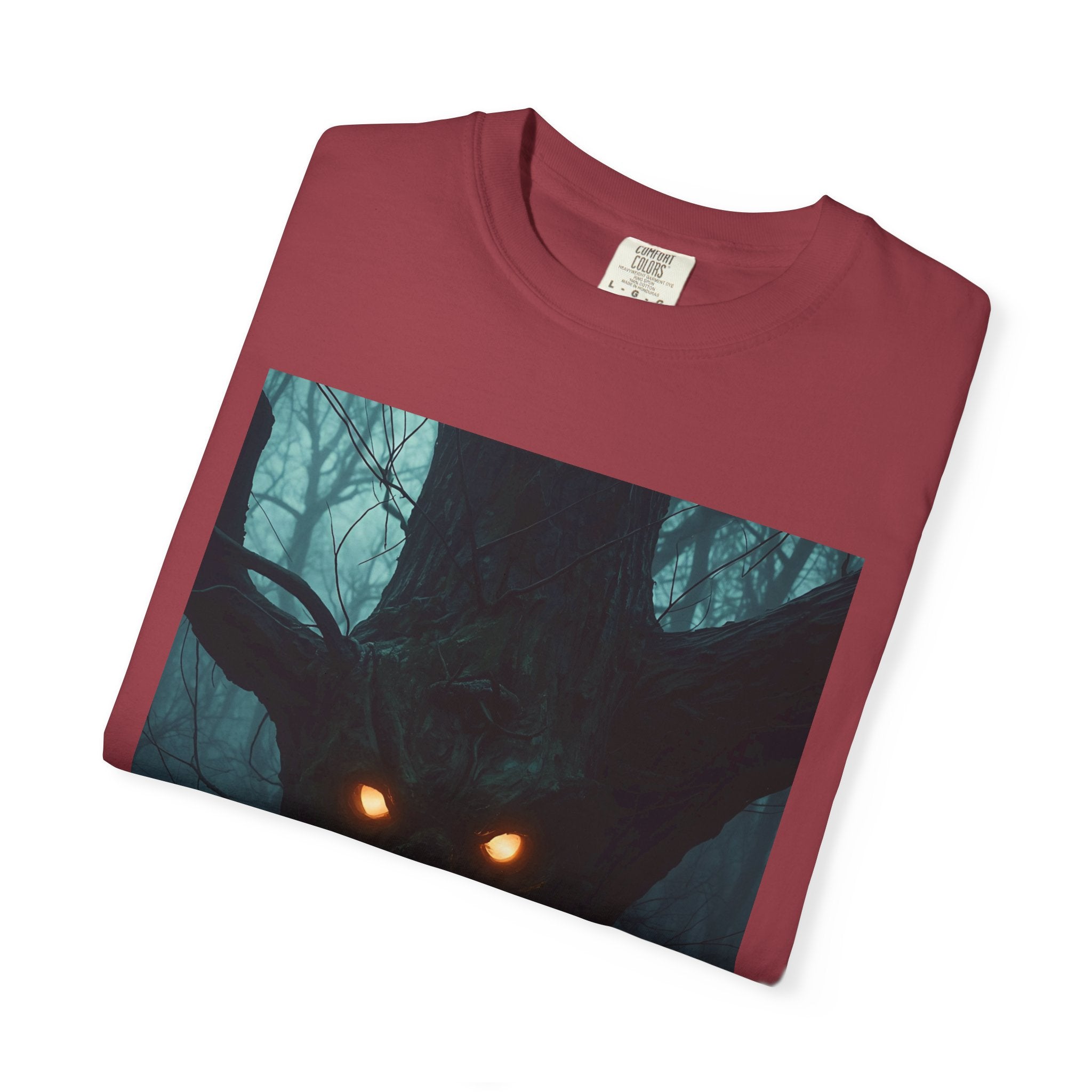 Spooky Forest Creature Unisex T-Shirt, Casual Wear, Gift for Nature Lovers, Halloween Apparel, Trendy Graphic Tee
