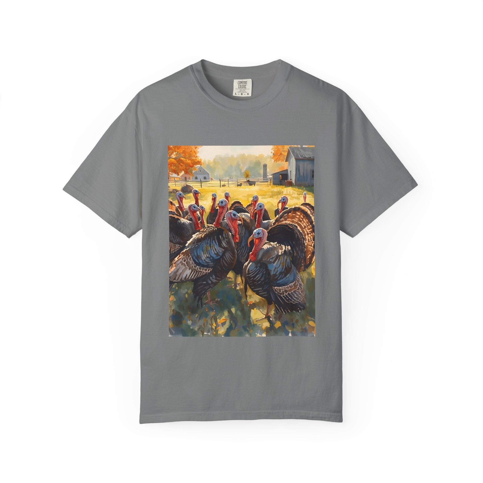 Thanksgiving Turkey T-shirt, Fall Apparel, Unisex Casual Tee, Funny Turkey Shirt, Autumn Wardrobe Essential