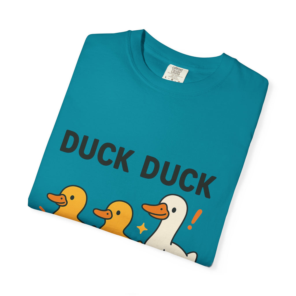 Duck Duck Goose Unisex T-Shirt, Funny Animal Shirt, Cute Gift for Kids, Family Game Night Tee, Everyday Casual Wear, Playful Graphic Top