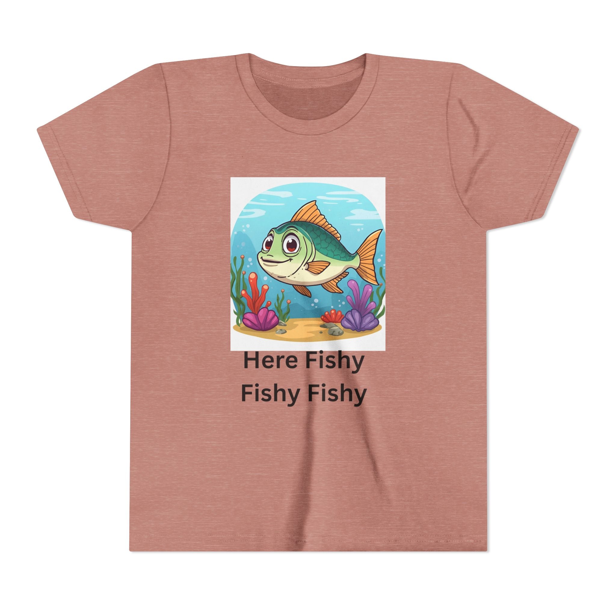 Here Fishy Fishy Fishy Youth Short Sleeve Tee