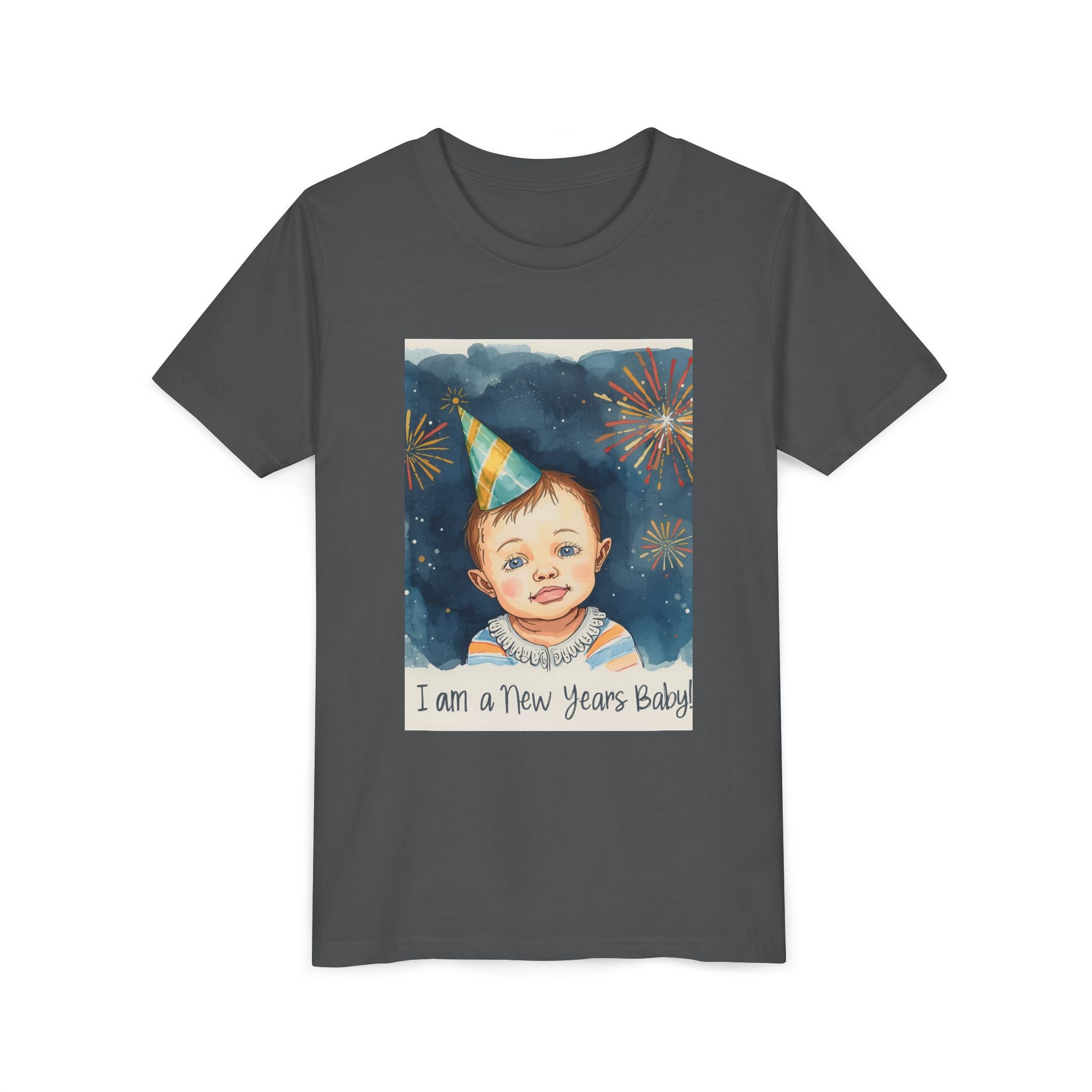 I Am A New Years Baby Youth Short Sleeve Tee