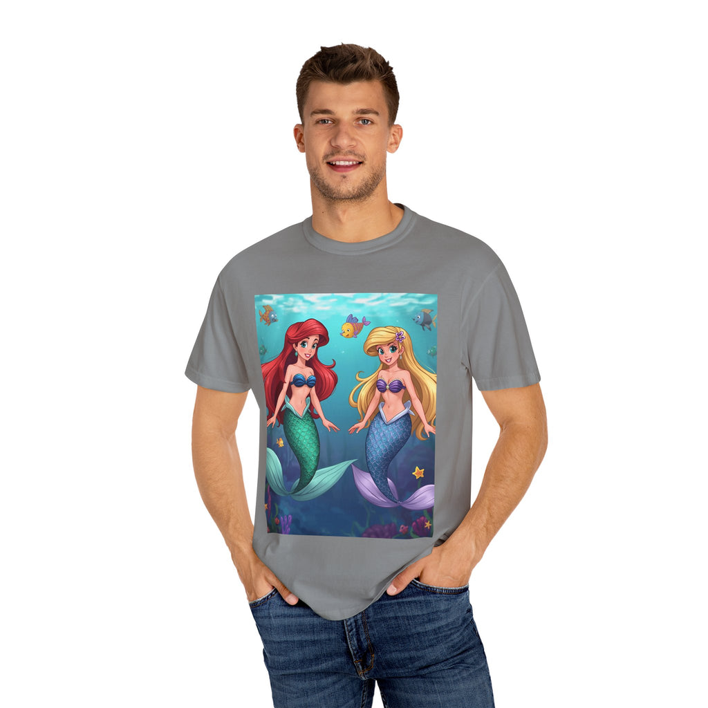Mermaid Friends T-Shirt, Colorful Underwater Theme Tee, Gift for Sea Lovers, Perfect for Summer, Birthday Present, Beachwear