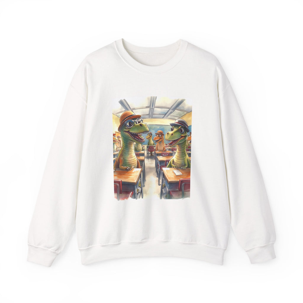 Dinosaur Classroom Crewneck Sweatshirt, Funny Sweatshirt, Unisex Sweatshirt, Gift for Teachers, Unique Apparel, Trendy Fashion