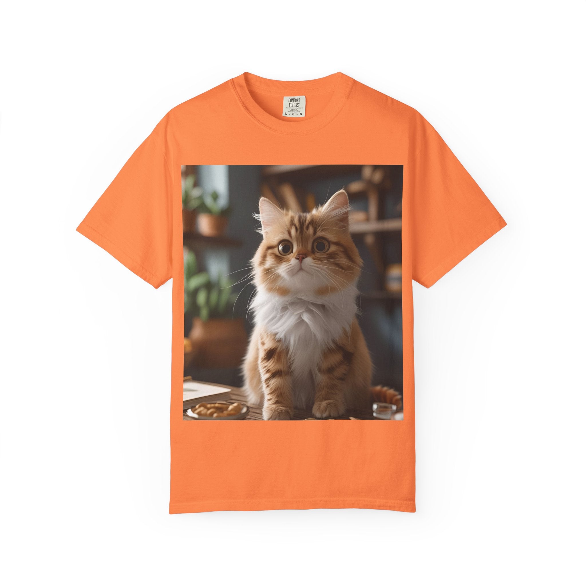 Adorable Cat Graphic T-shirt for Animal Lovers, Cute Pet Tee, Gift for Cat Owners, Casual Wear, Unisex Apparel