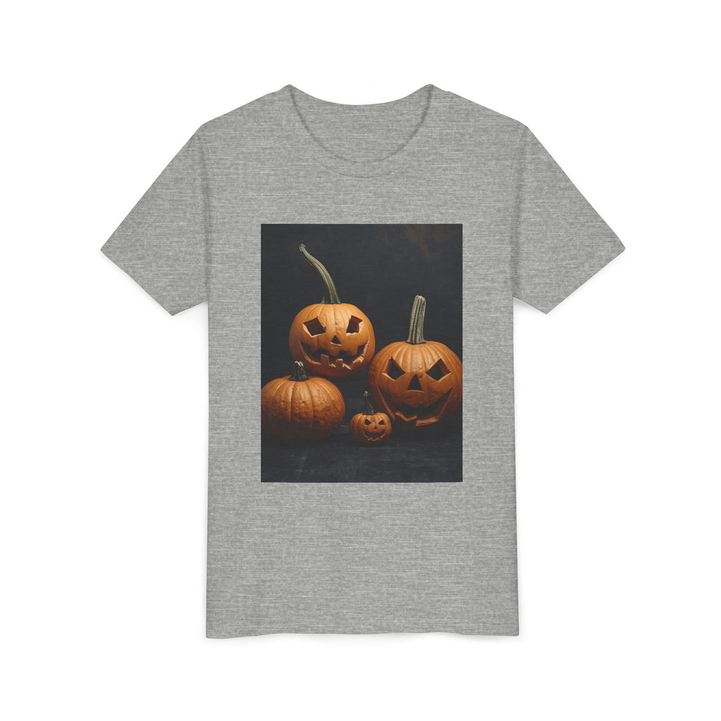 Spooky Halloween Pumpkin Youth Short Sleeve Tee