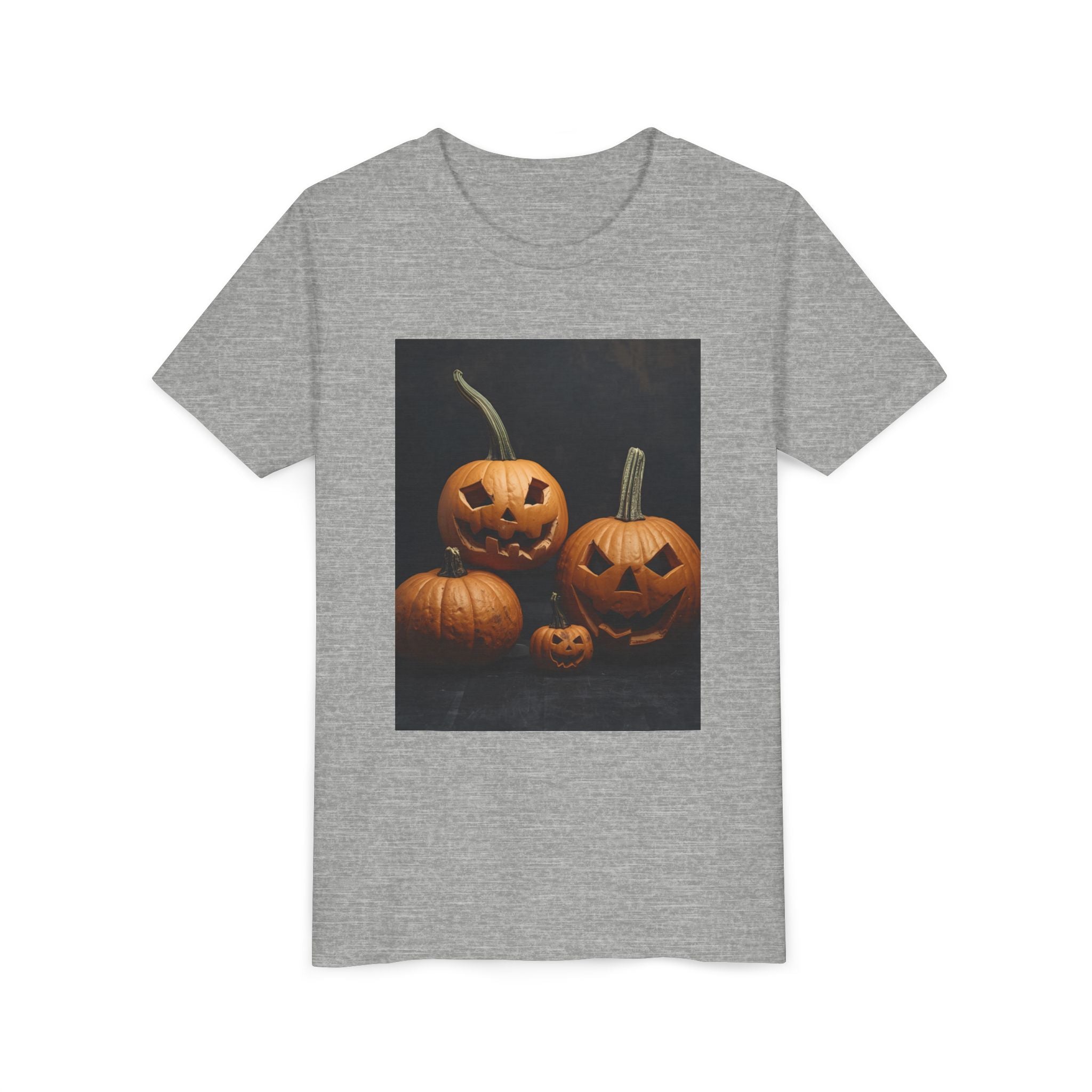 Spooky Halloween Pumpkin Youth Short Sleeve Tee