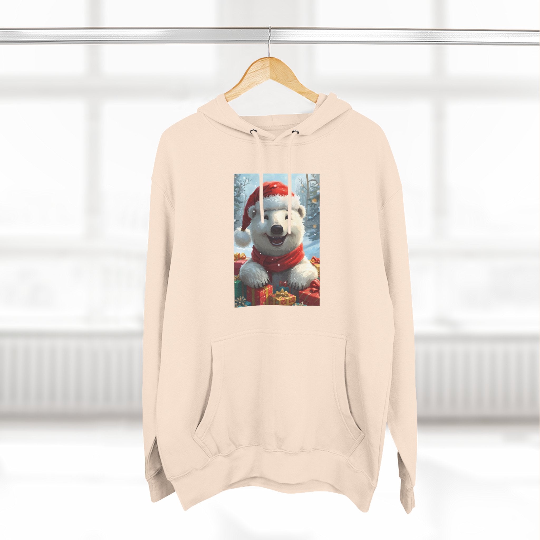 Cozy Winter Hoodie, Festive Fleece Sweatshirt with Cute Holiday Design, Perfect for Christmas Gifts, Casual Winter Wear, Dog Lover Apparel