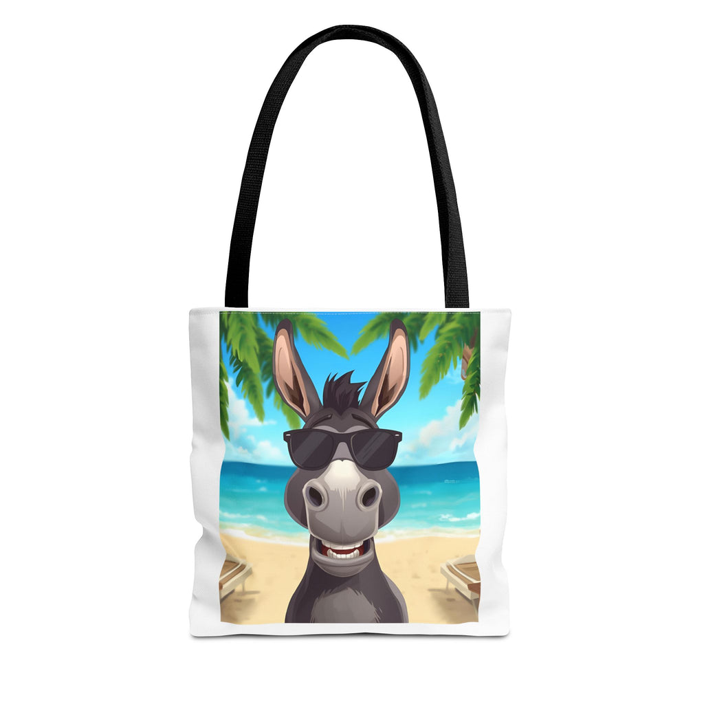 Chill Donkey Tote Bag, Beach Bag, Summer Accessory, Fun Animal Design, Gift for Animal Lovers, Eco-Friendly Shopping Bag