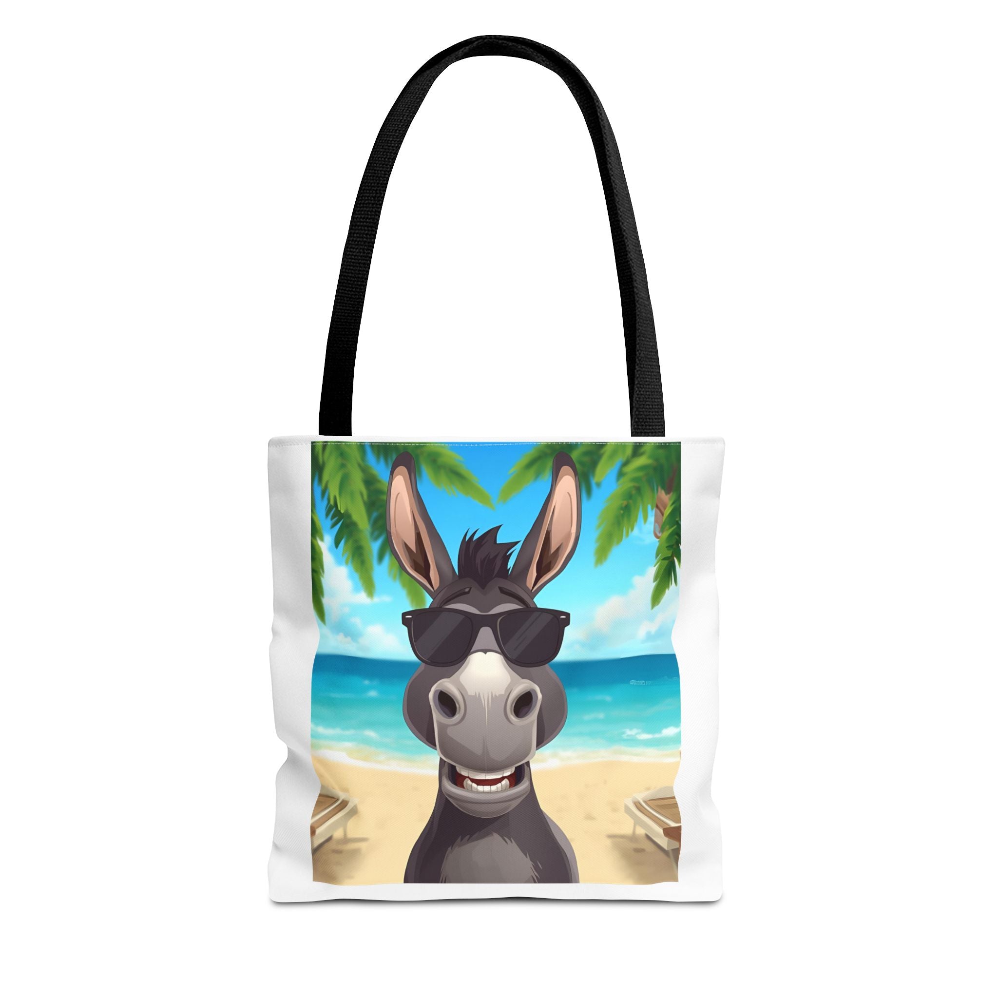 Chill Donkey Tote Bag, Beach Bag, Summer Accessory, Fun Animal Design, Gift for Animal Lovers, Eco-Friendly Shopping Bag