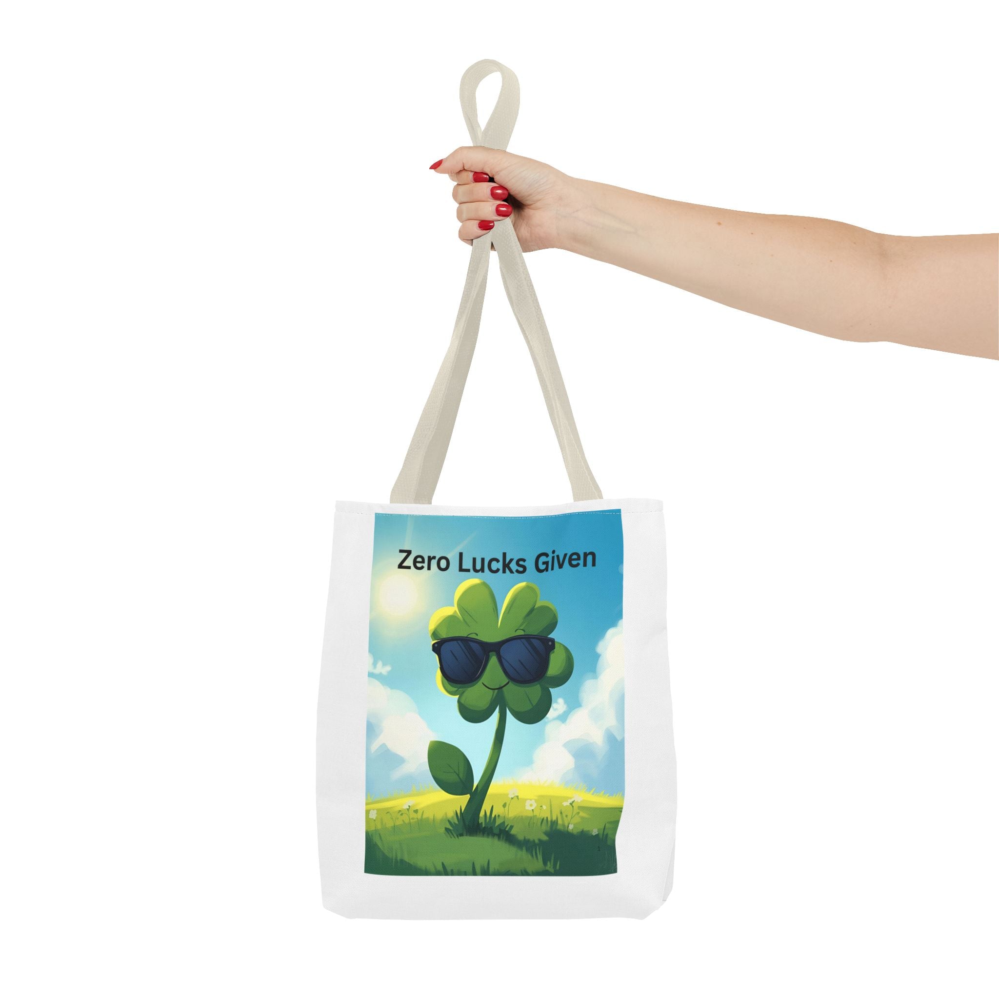 Zero Lucks Given Playful St. Patrick's Day Tote Bag, Fun Canvas Bag for Shoppers, Zero Lucks Given Bag, Gift for Friends, Travel Bag, Everyday Use