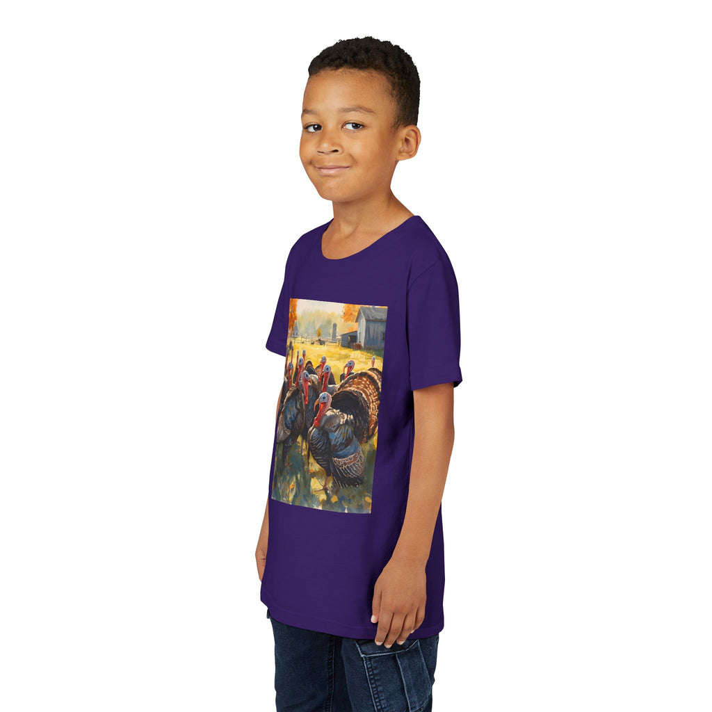 Thanksgiving Turkey Youth Short Sleeve Tee