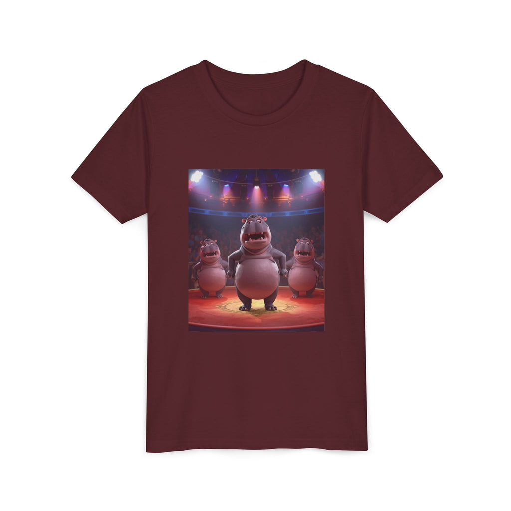 Hippo Funny Youth Short Sleeve Tee