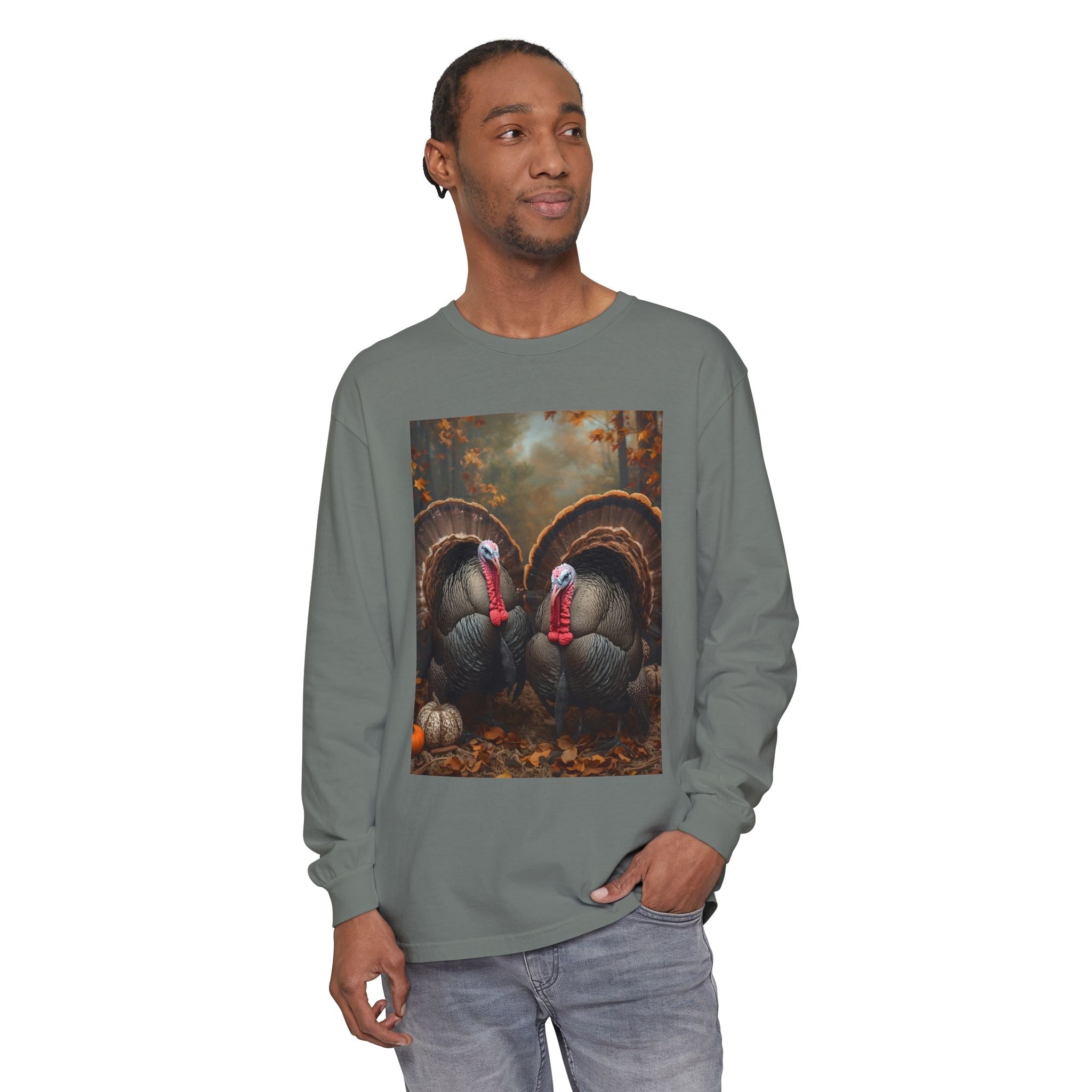 Unisex Garment-dyed Long Sleeve T-Shirt