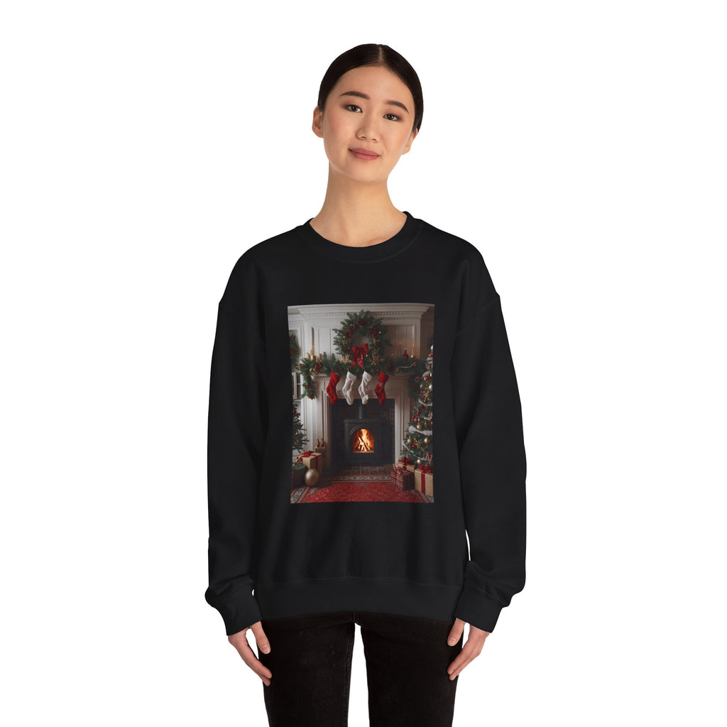 Cozy Christmas Sweatshirt, Holiday Comfort Wear, Unisex Pullover, Winter Fashion, Merry & Bright Gift, Festive Sweater