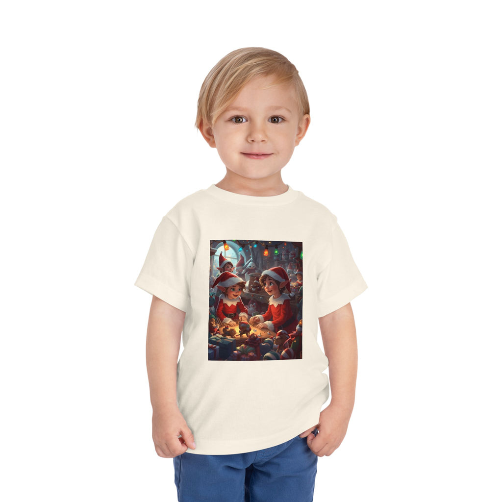 Christmas Toddler Tee, Cute Holiday Shirt, Elf Design, Kids Christmas Outfit, Fun Xmas Gift, Toddler Apparel