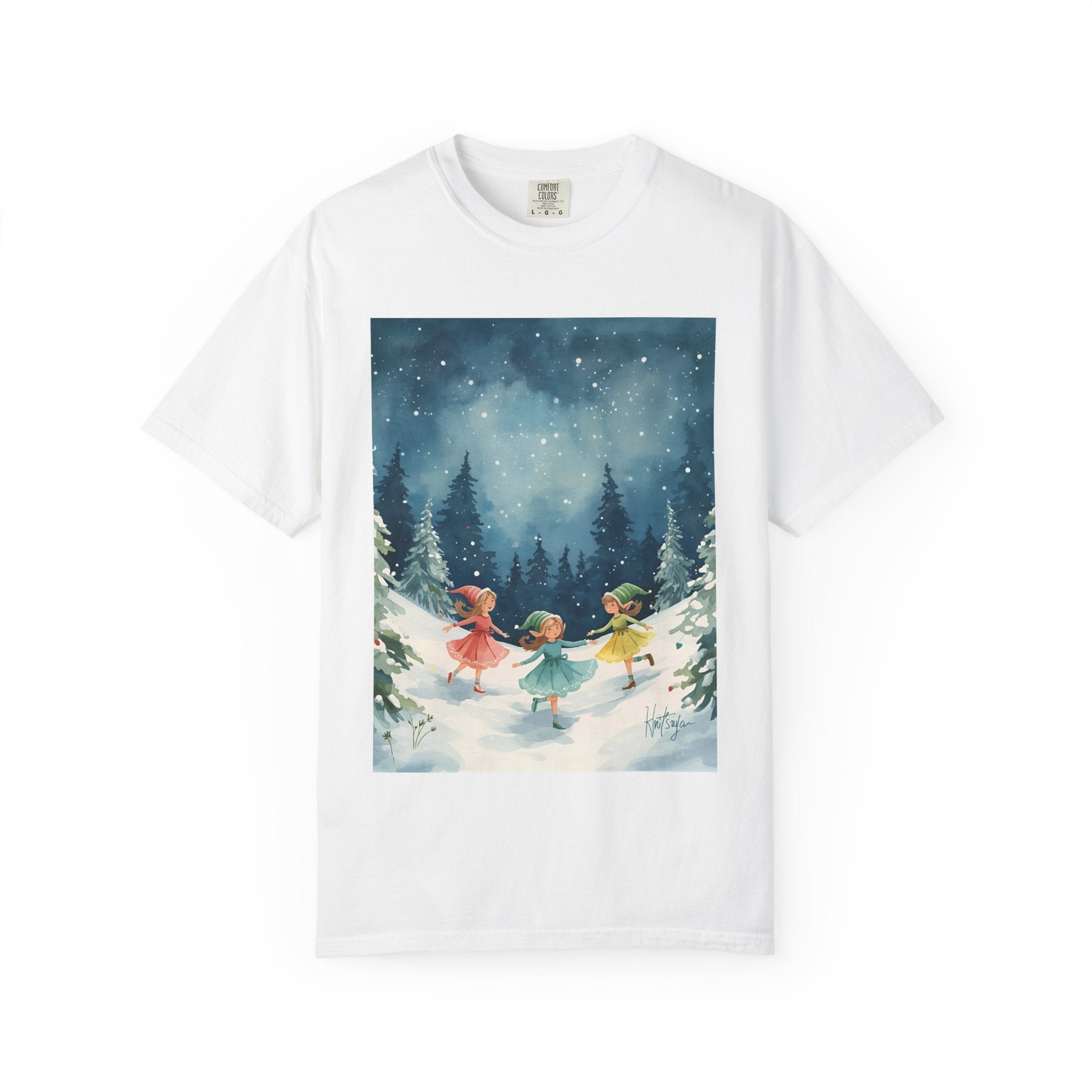 Whimsical Winter T-Shirt, Cozy Graphic Tee, Holiday Apparel, Gift for Her, Seasonal Fashion, Unisex Tee