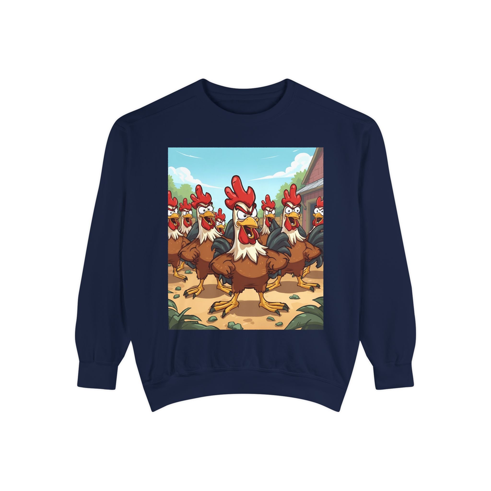 Chicken Funny Unisex Garment-Dyed Sweatshirt