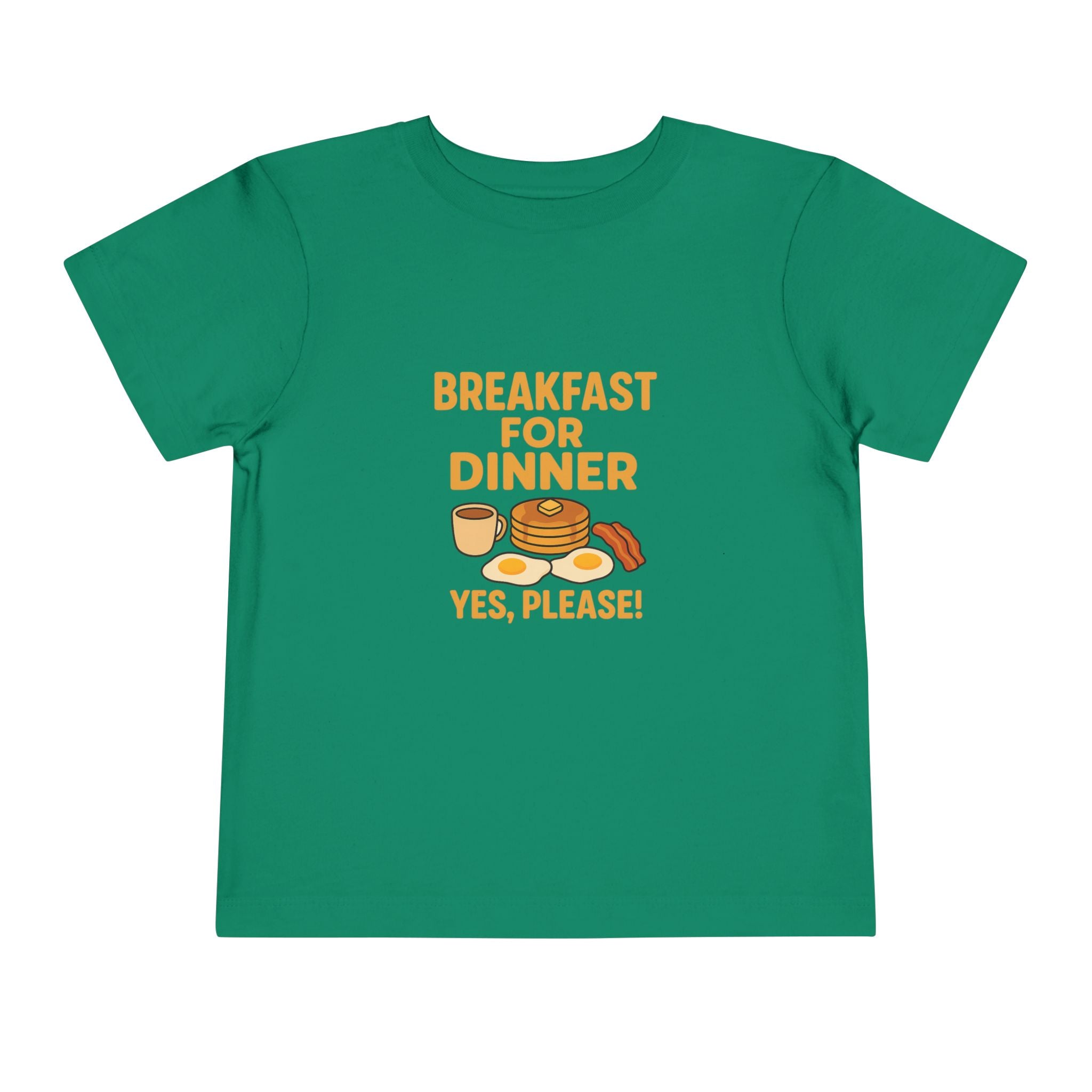 Breakfast For Dinner Toddler Short Sleeve Tee