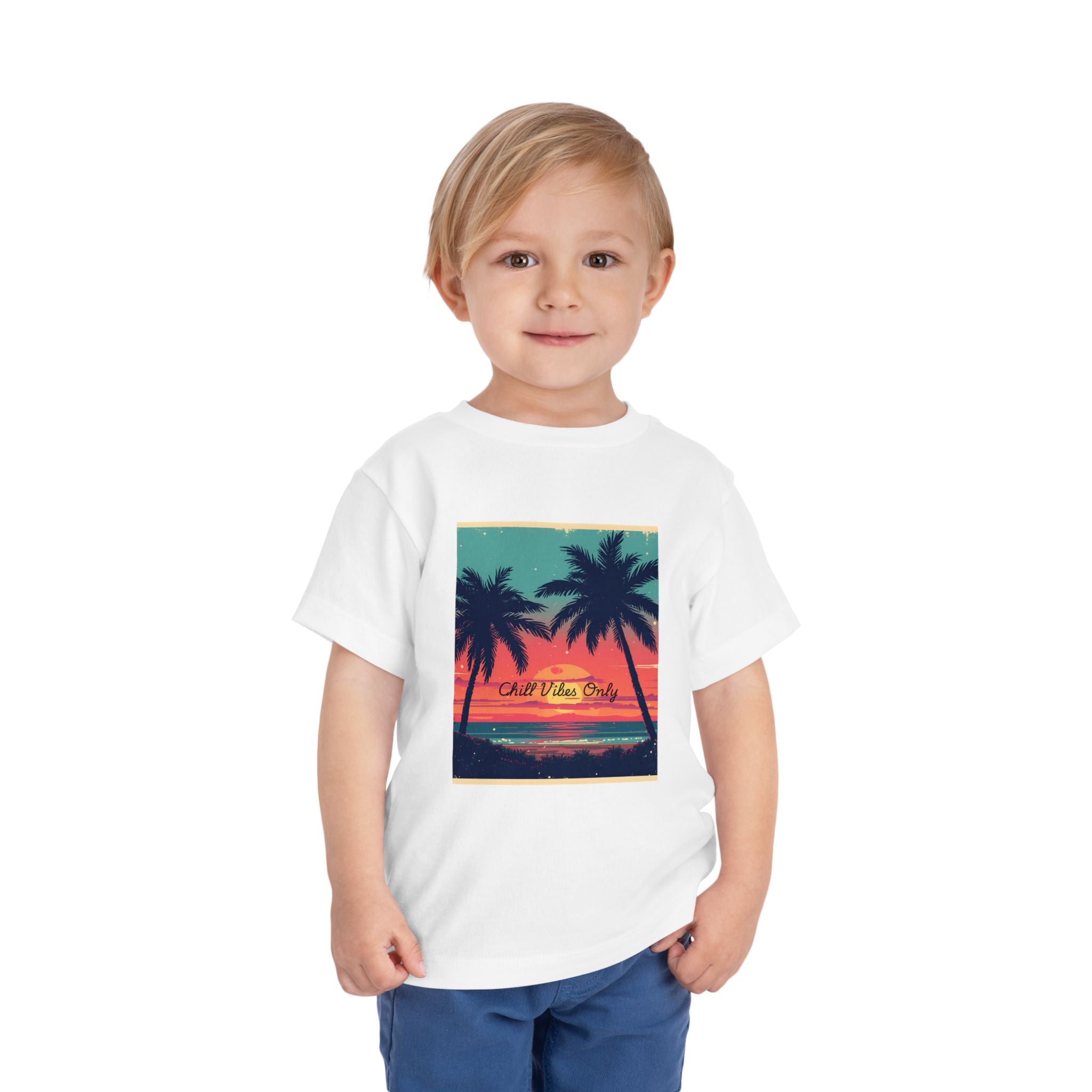 Tropical Sunset Toddler Short Sleeve Tee