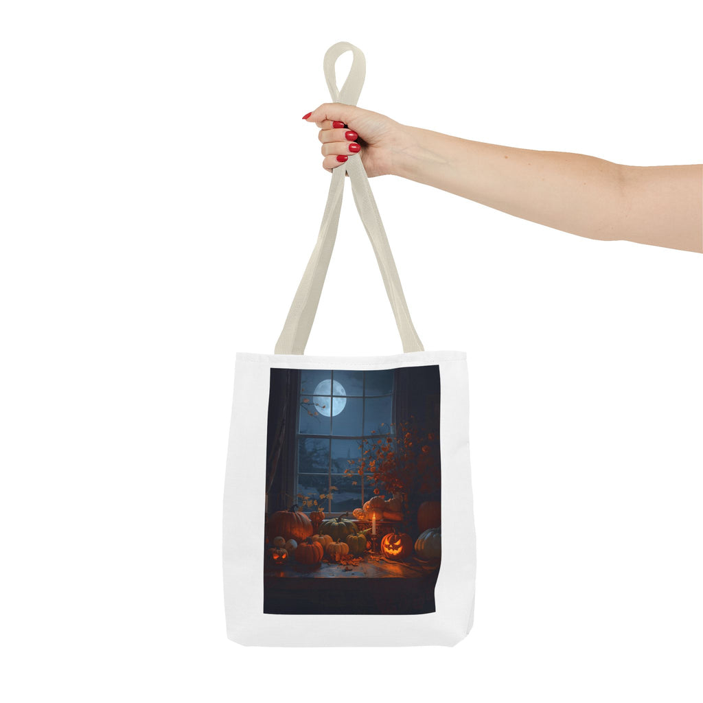 Spooky Autumn Pumpkln Tote Bag, Pumpkin Tote, Halloween Accessory, Fall Decor Bag, Pumpkin Patch Shopping Bag, Seasonal Gift Idea