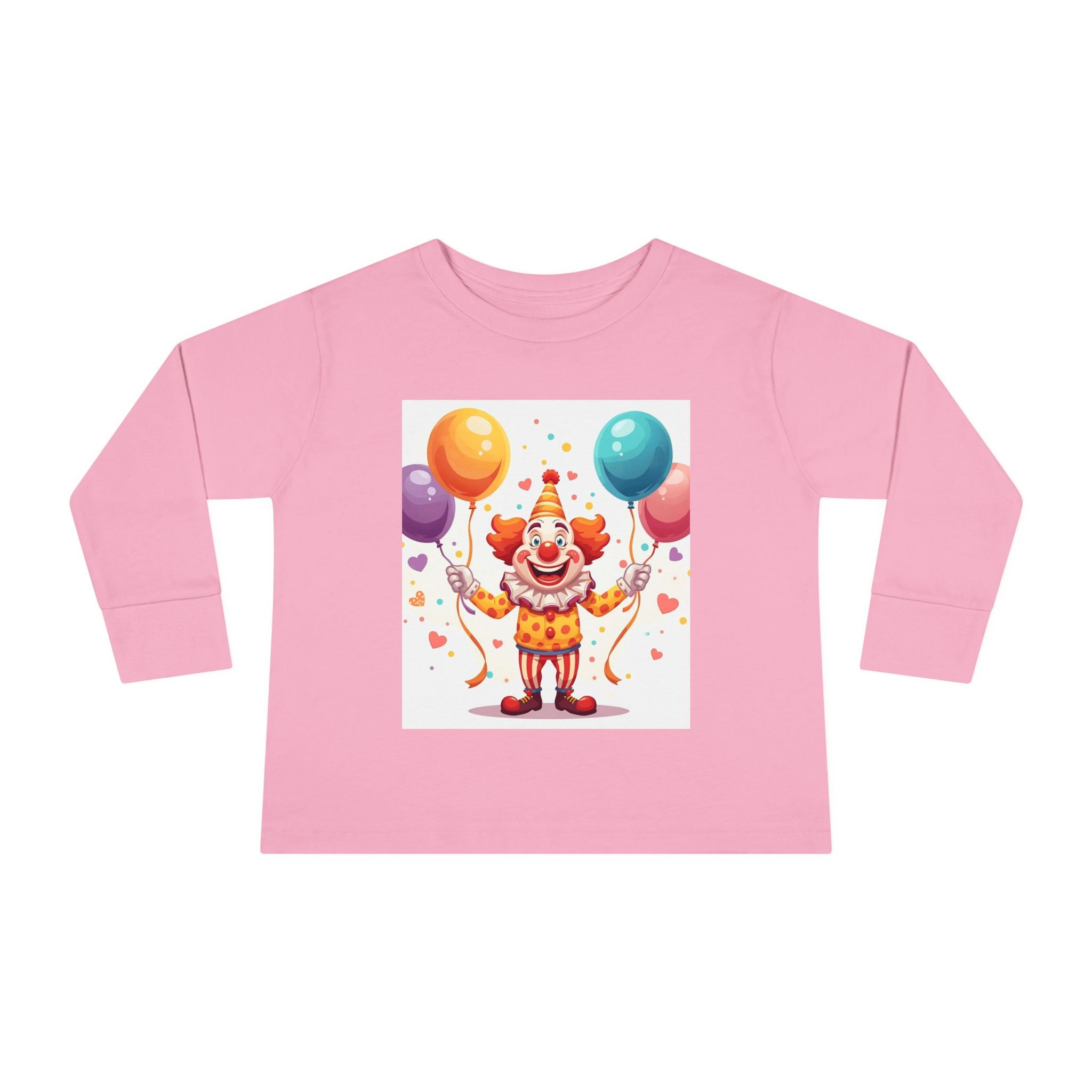 Funny Clown Toddler Long Sleeve Tee