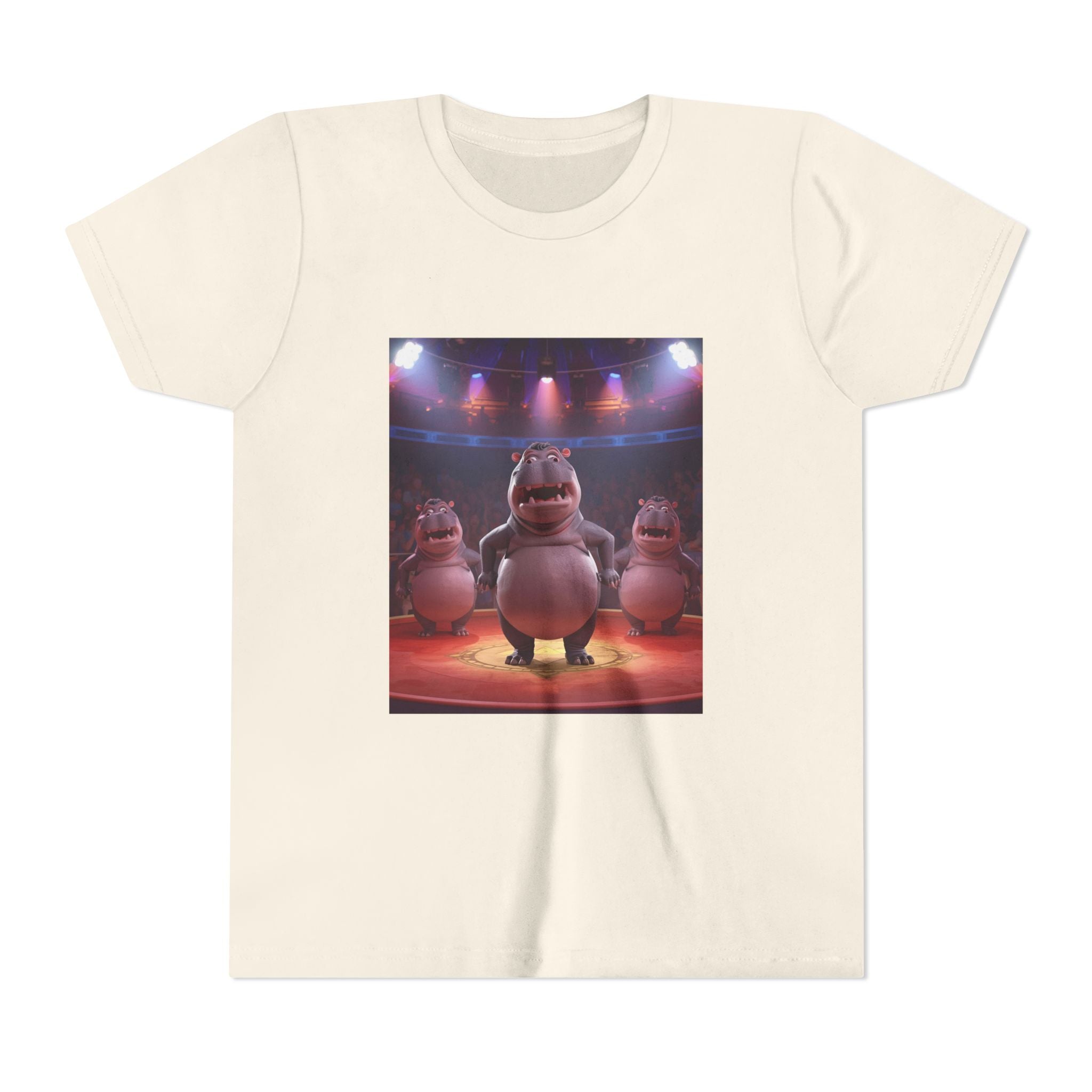 Hippo Funny Youth Short Sleeve Tee