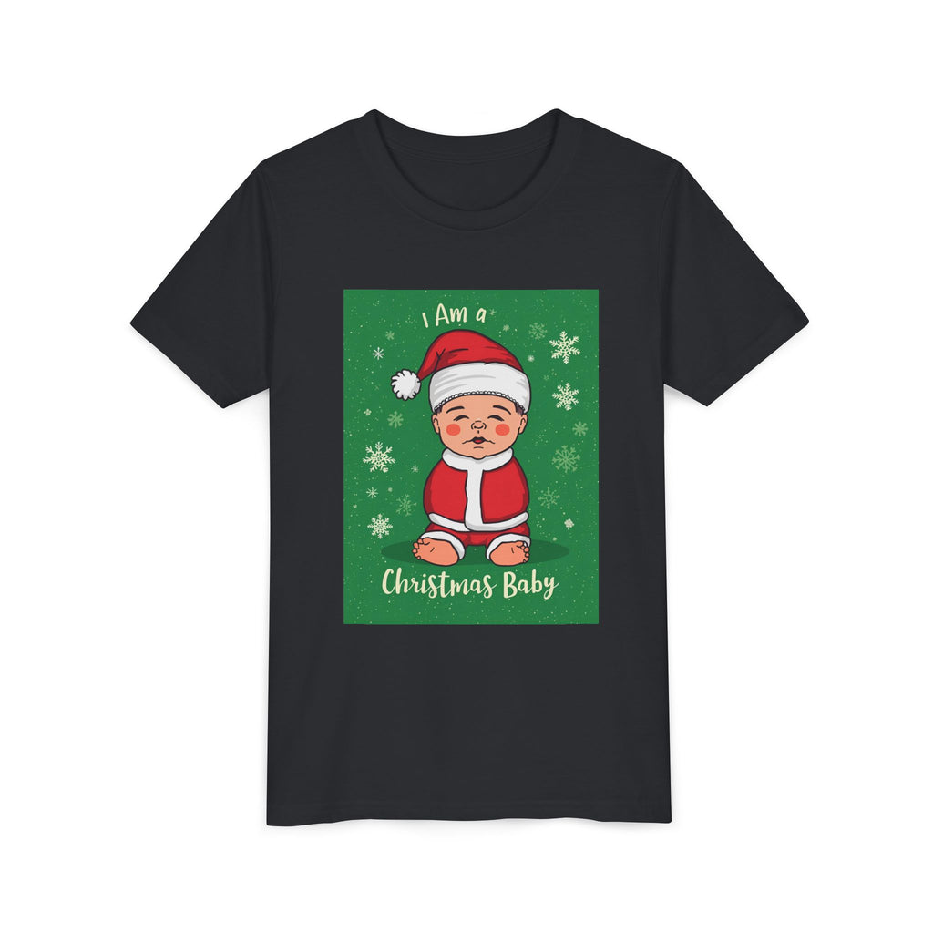 I Am A Christmas Baby Youth Short Sleeve Tee