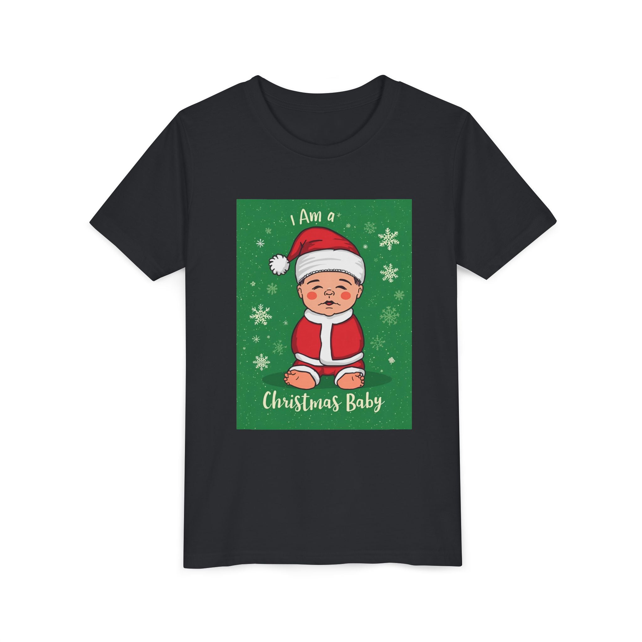 I Am A Christmas Baby Youth Short Sleeve Tee