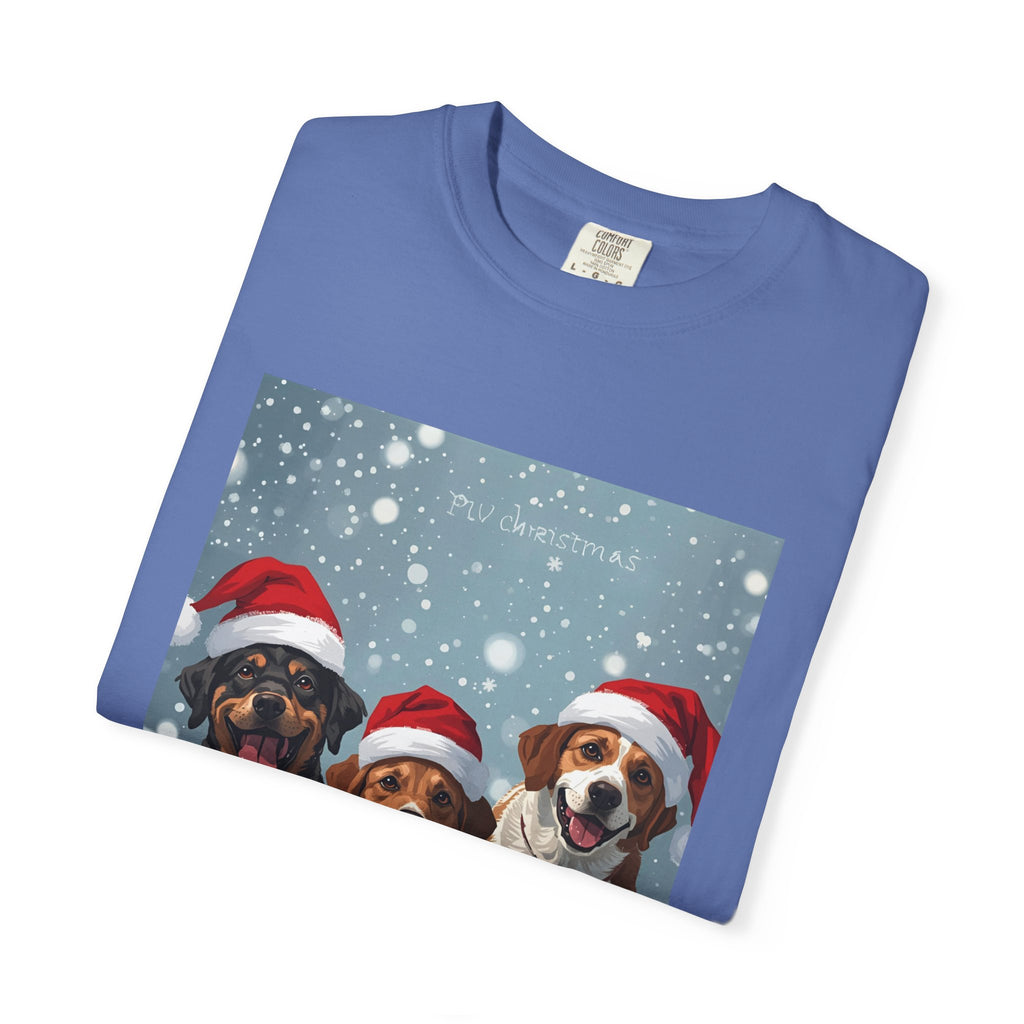 Cute Festive Dog Christmas T-Shirt, Unisex Holiday Tee, Cute Pet Lover Shirt, Christmas Apparel, Dog-Themed Gift, Winter Wear, Fun Family Outfit