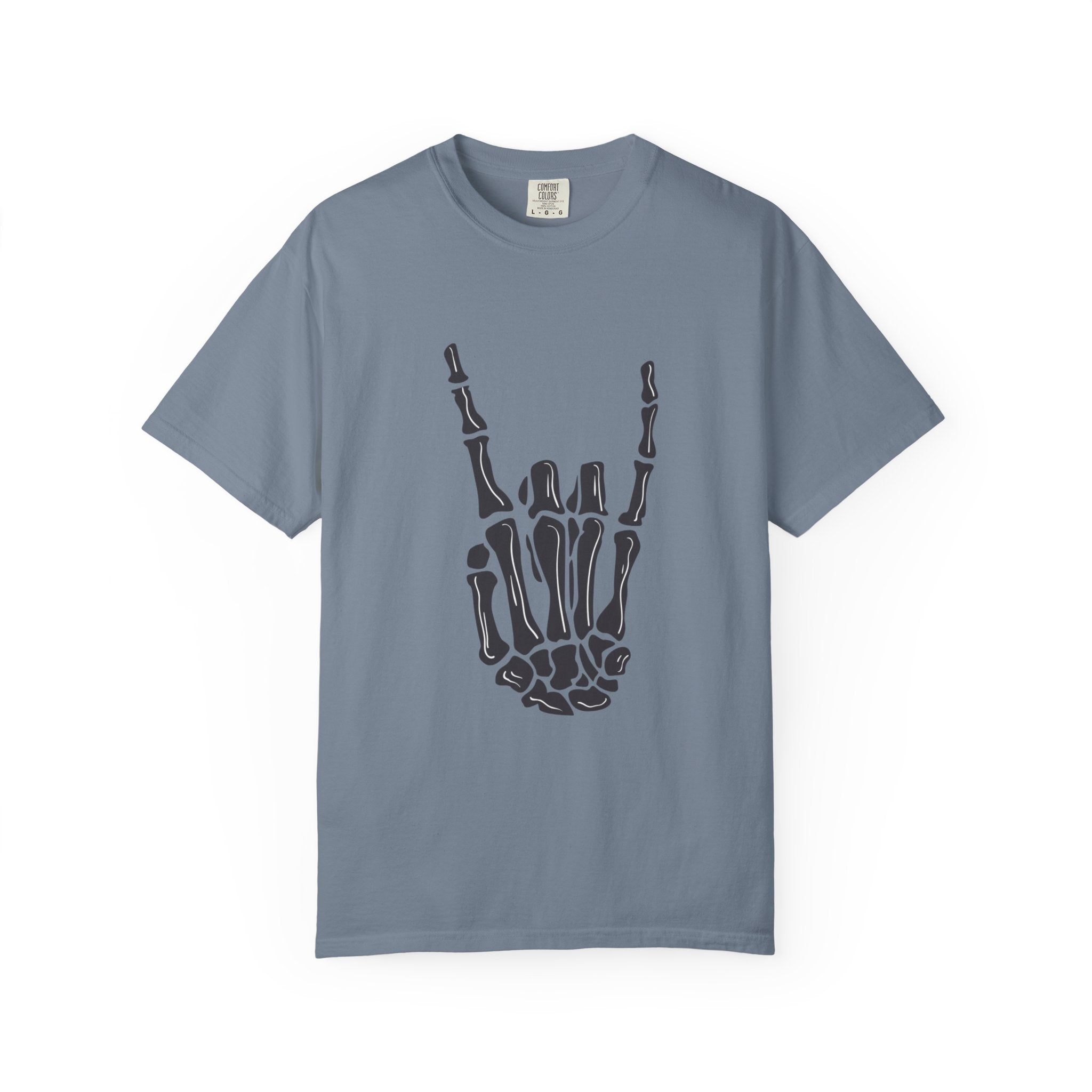 Skeleton Hand Rock On T-Shirt, Music Lover Apparel, Unisex Graphic Tee, Festival Outfit, Halloween Costume, Soft Cotton Shirt