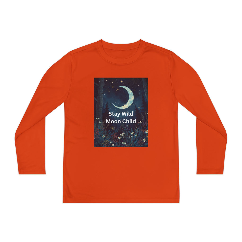 Stay Wild Moon Child Youth Long Sleeve Competitor Tee