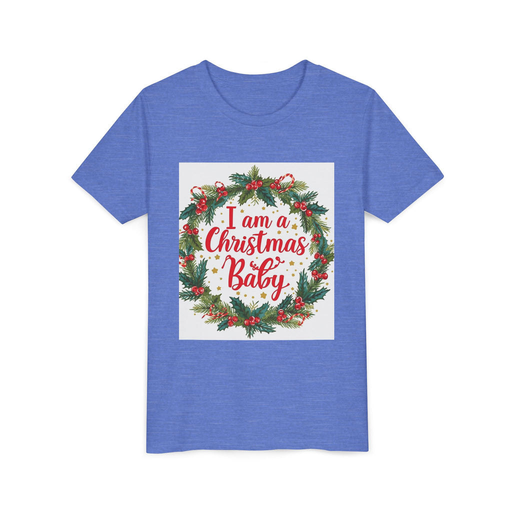 I Am A Christmas Baby Youth Short Sleeve Tee