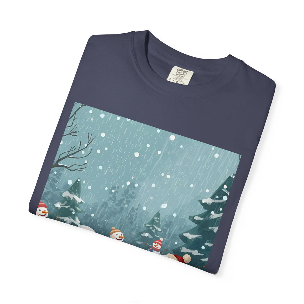 Festive Christmas Winter Wonderland Snowman T-shirt | Holiday Tee, Christmas Apparel, Gift for Him/Her, Graphic Shirt, Seasonal Fashion