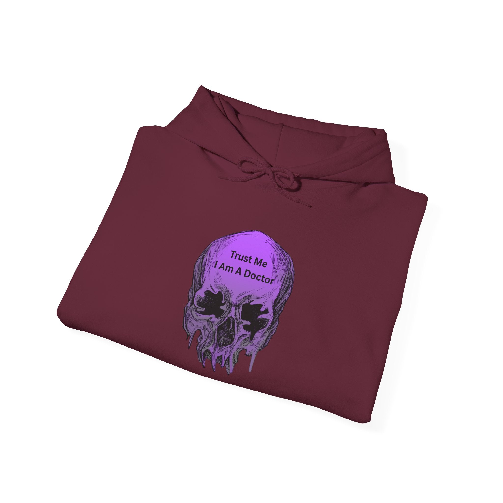 Skull Graphic Hoodie - Trust Me I Am A Boosted Spirit, Cozy Sweatshirt for Halloween, Casual Wear, Unique Gift