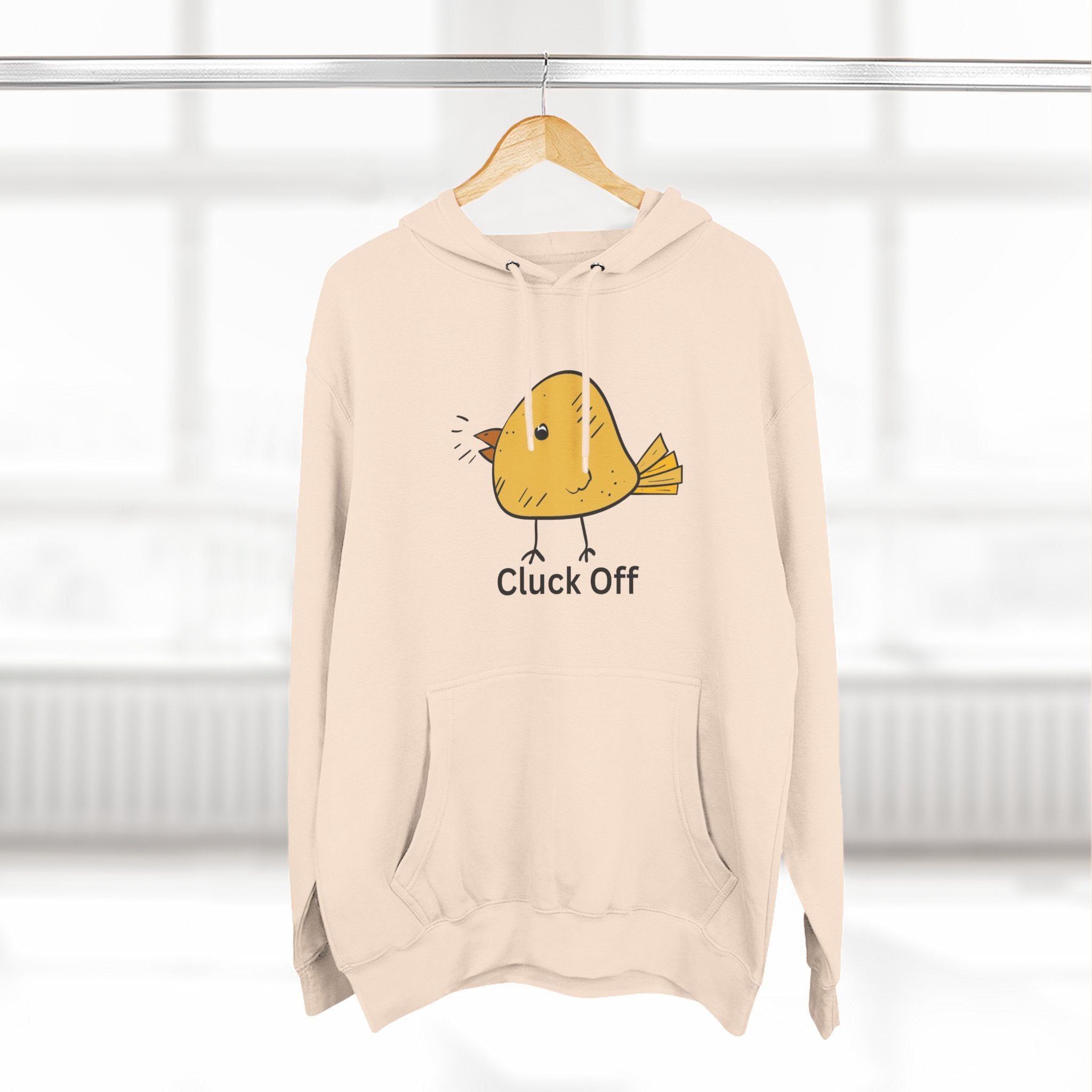 Cluck Off Funny Bird Hoodie, Quirky Fleece Hoodie, Gifting for Bird Lovers, Casual Wear, Perfect for Relaxing