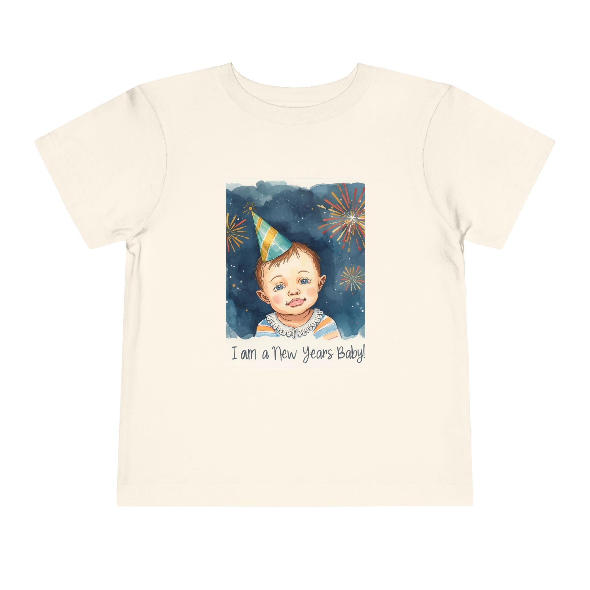 I Am A New Years Baby Toddler Short Sleeve Tee