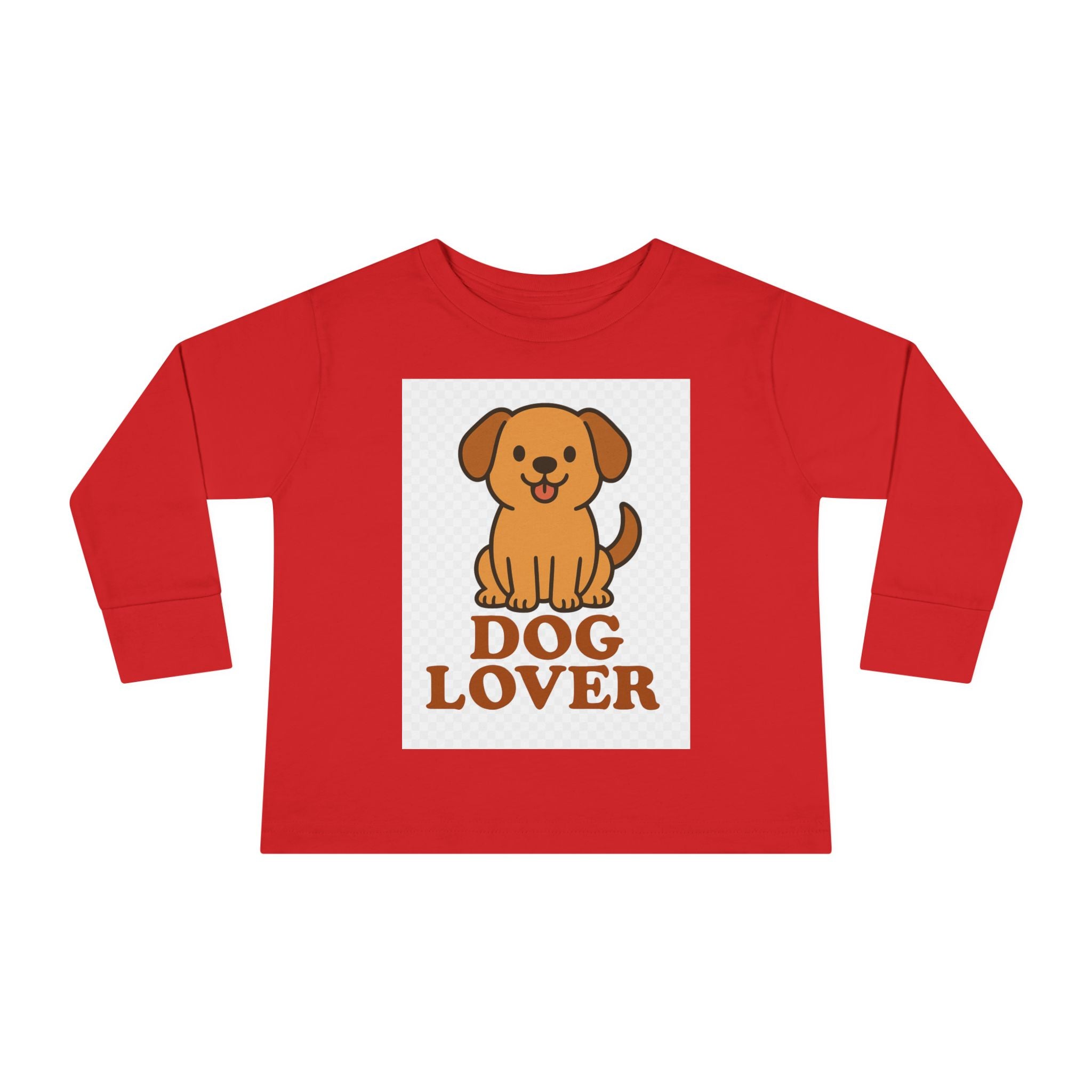 Toddler Dog Lover Long Sleeve Tee - Cute Pet Gift, Kids Animal Shirt, Birthday Present, Dog Theme Apparel, Puppy Enthusiast Gift