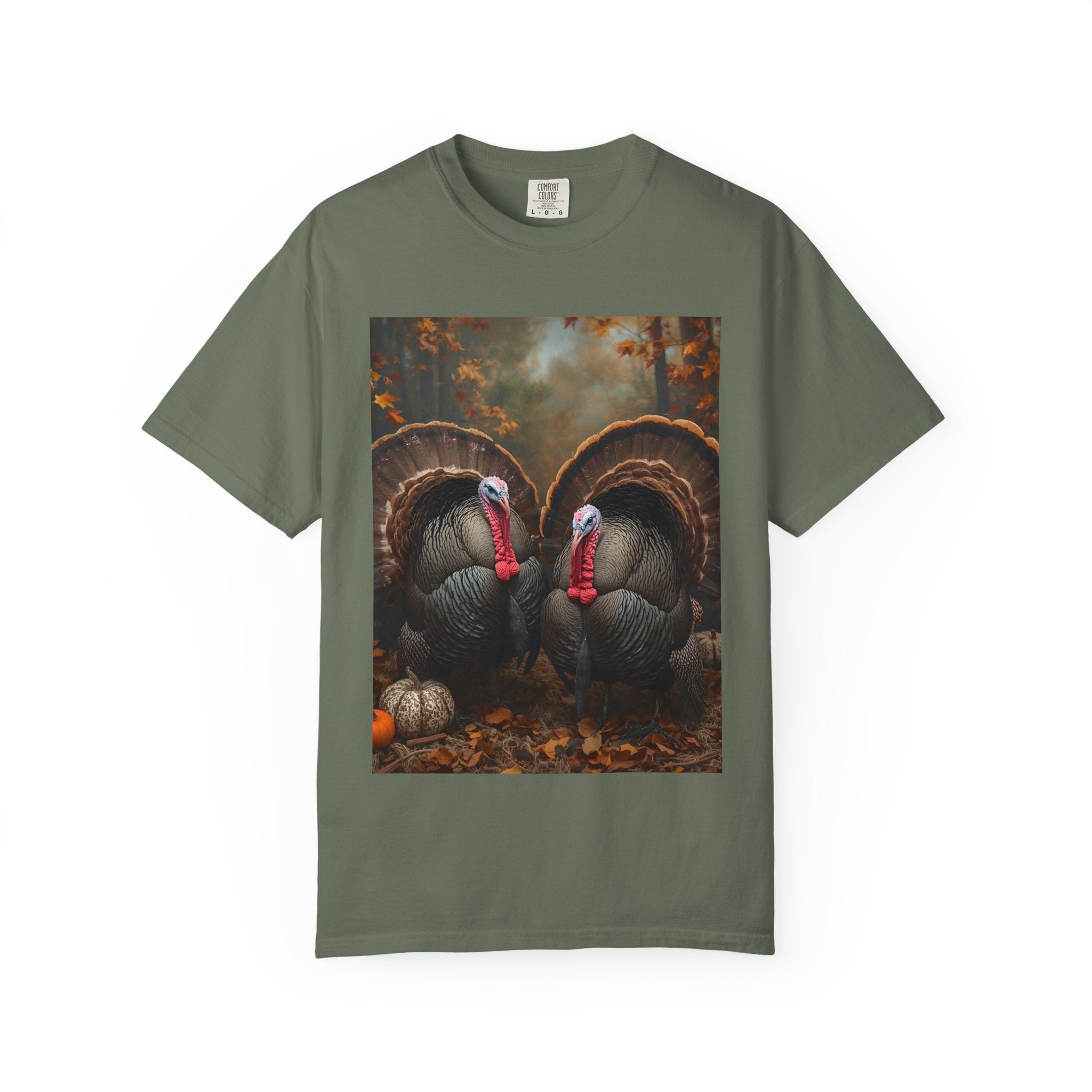 Thanksgiving Turkey Graphic Tee, Unisex Gift for Fall, Harvest Party Shirt, Cute Casual Outfit, Family Gathering Apparel
