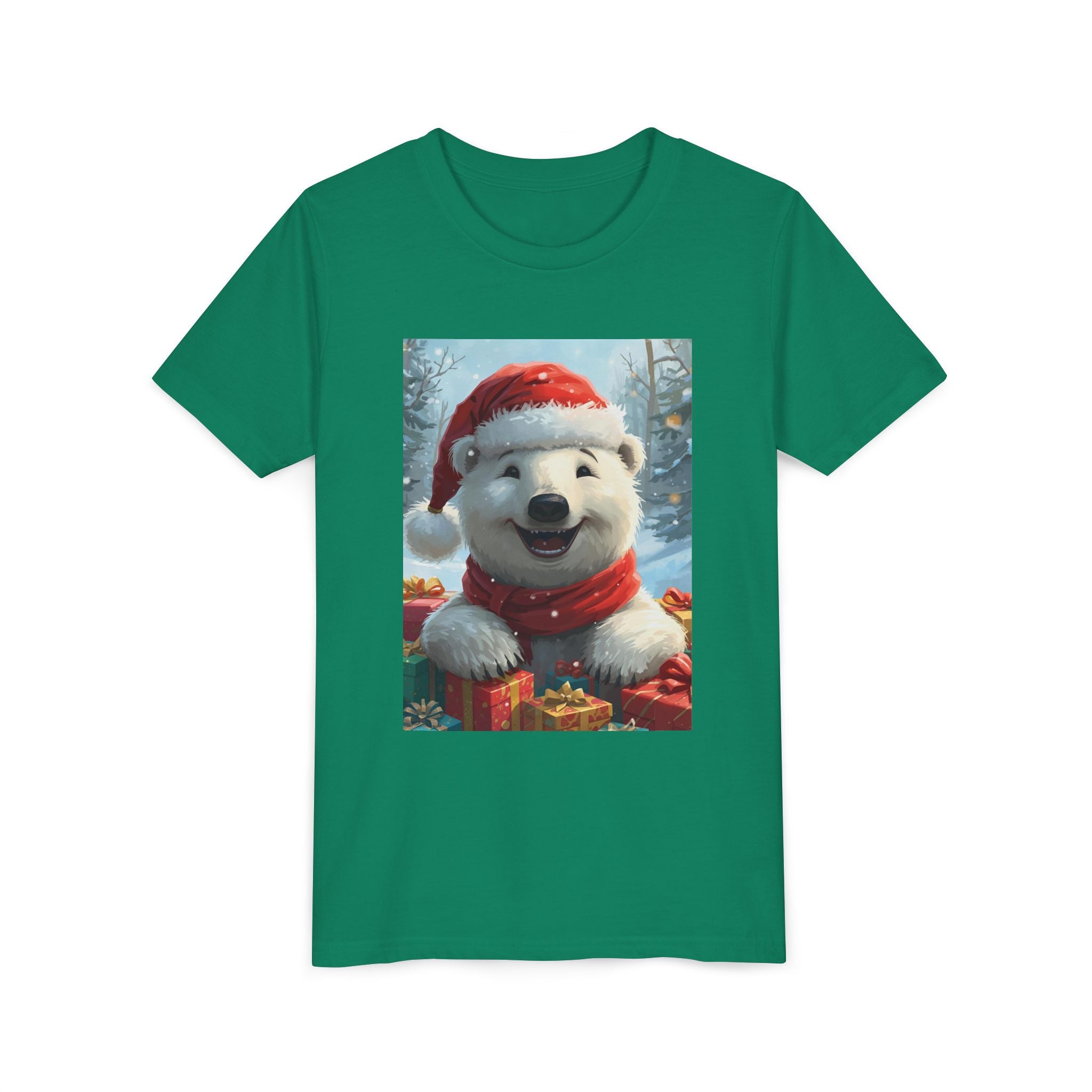Christmas Bear Youth Short Sleeve Tee