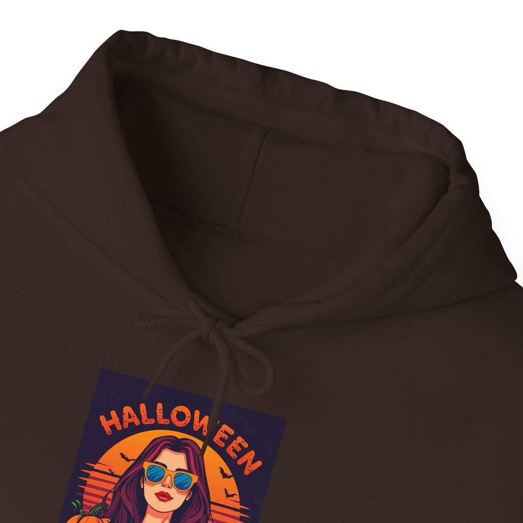 Stylish Halloween Themed Sweatshirt, Cozy Hooded Pullover, Fall Fashion, Spooky Season Apparel, Unisex Hoodie for Halloween