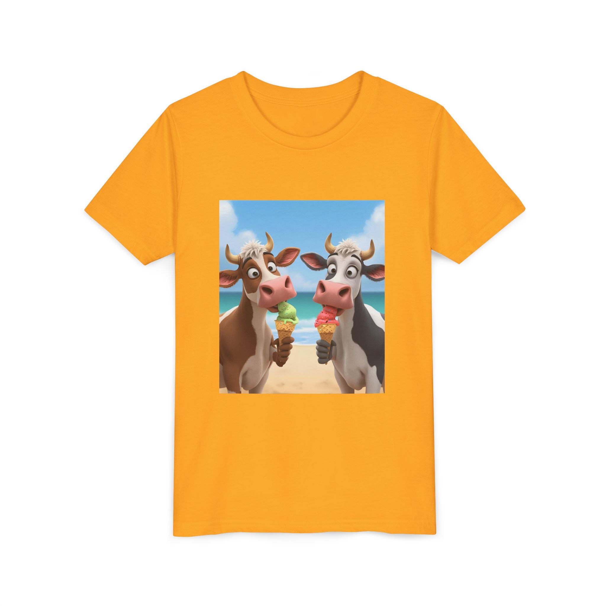 Beachy Cow Youth Short Sleeve Tee