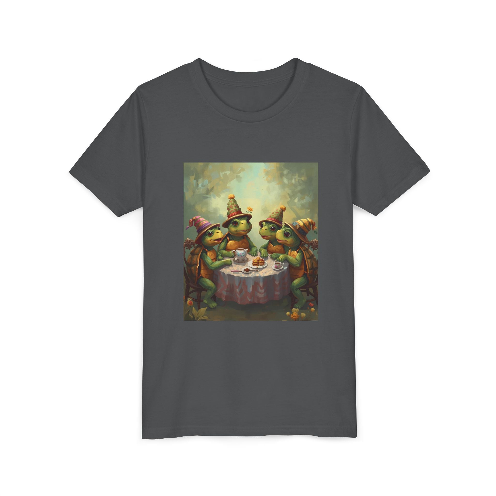Whimsical Turtle Youth Short Sleeve Tee